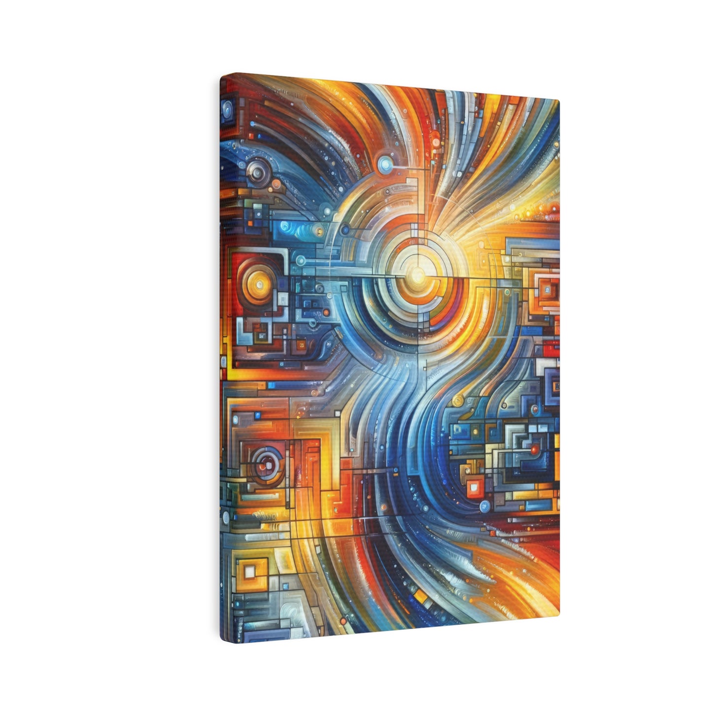Digital Tachism Connectivity Canvas Photo Tile