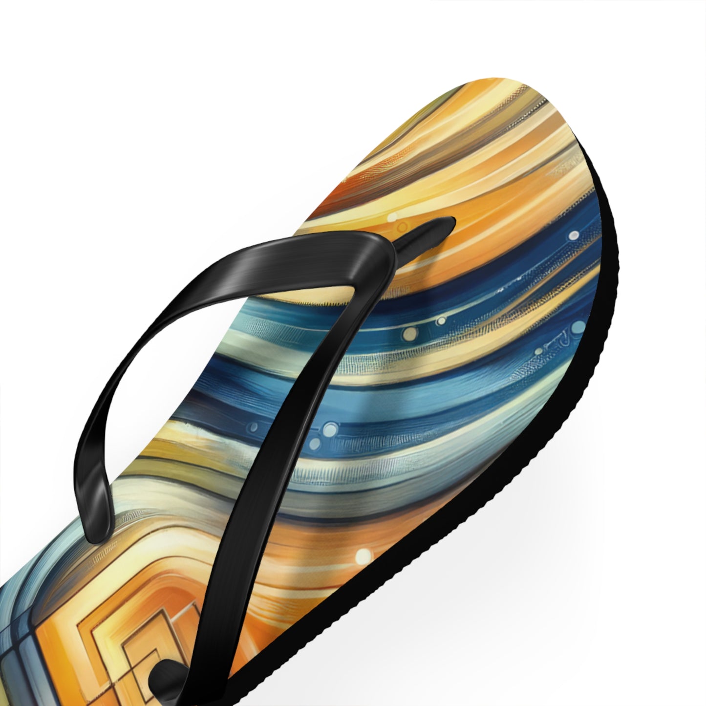 Spiritual Tachism Connection Flip Flops