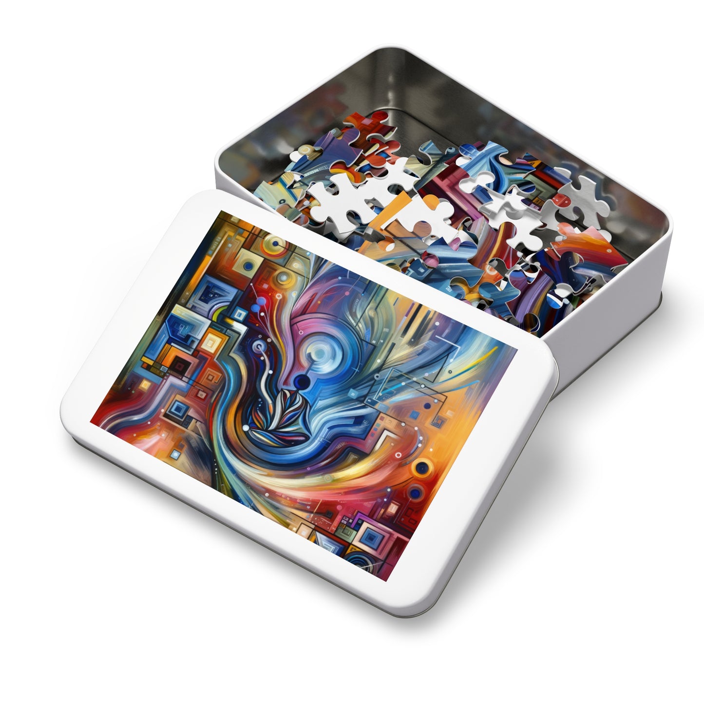 Digital Mindfulness Abstract Jigsaw Puzzle (30, 110, 252, 500,1000-Piece)