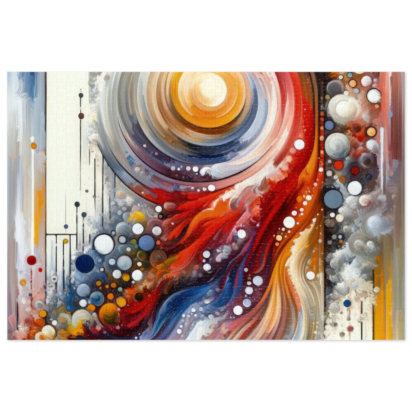 Harmonic Swirl Elegance Jigsaw Puzzle (30, 110, 252, 500,1000-Piece)