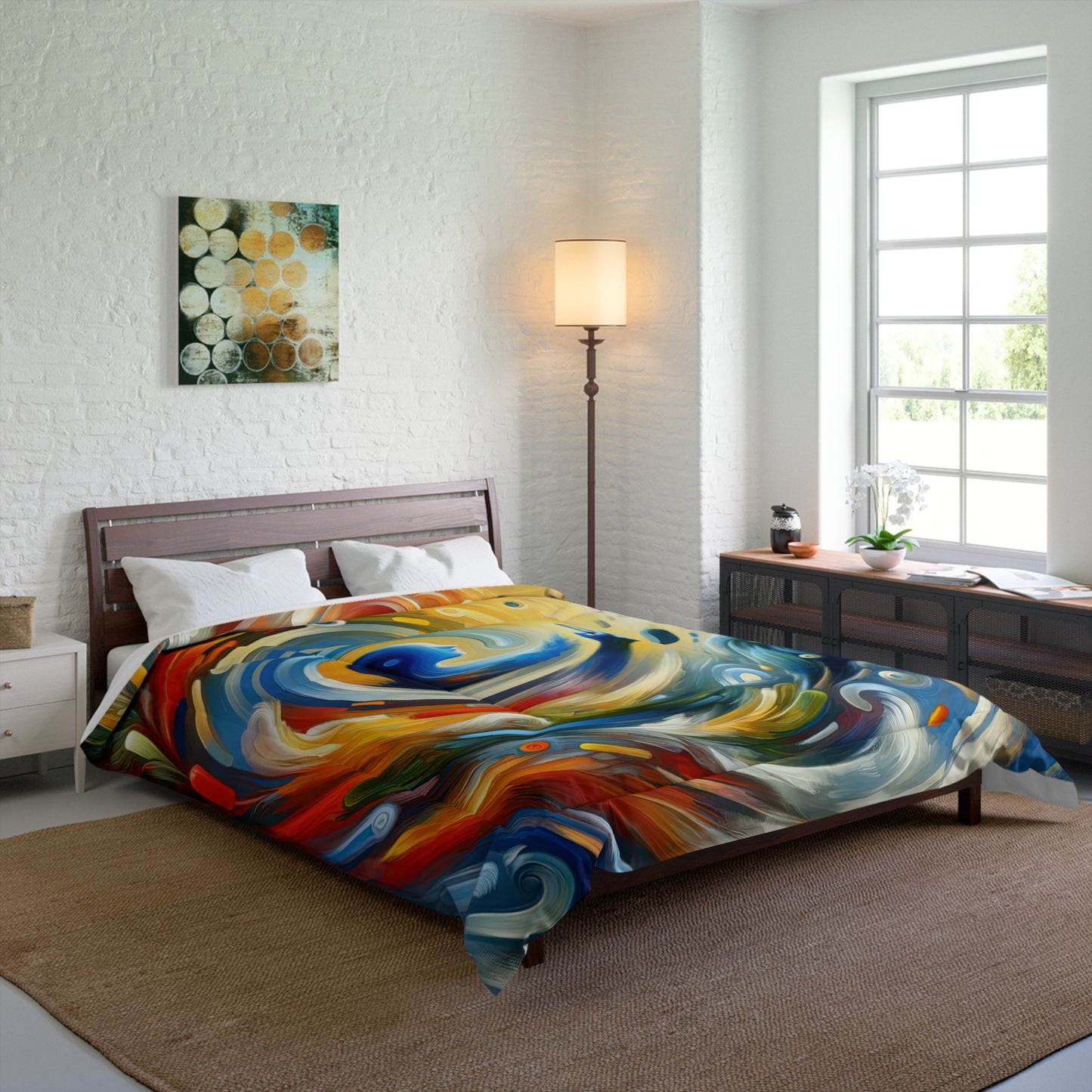 Swipe Connection Tachism Comforter