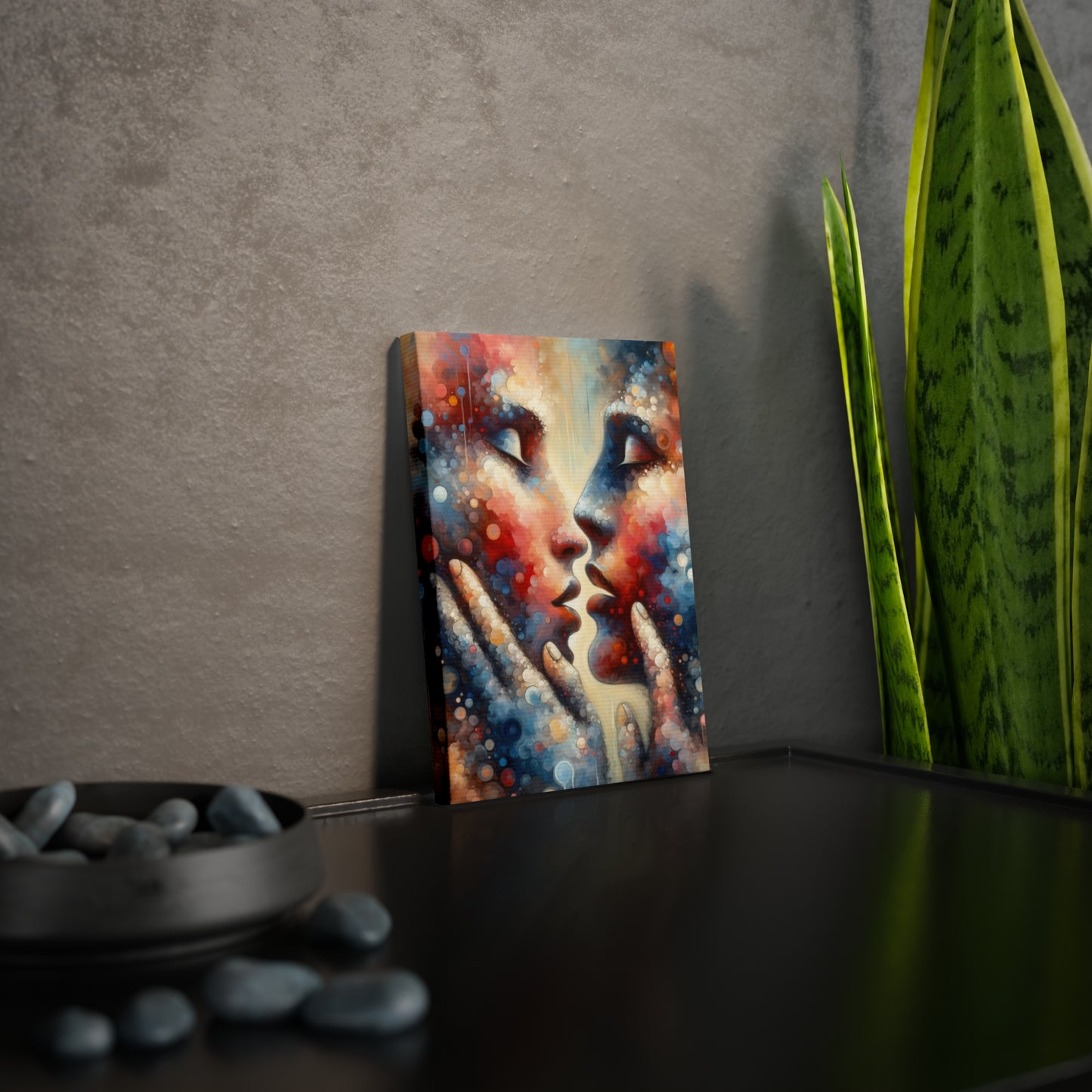 Dialogue Trust Tachism Canvas Photo Tile
