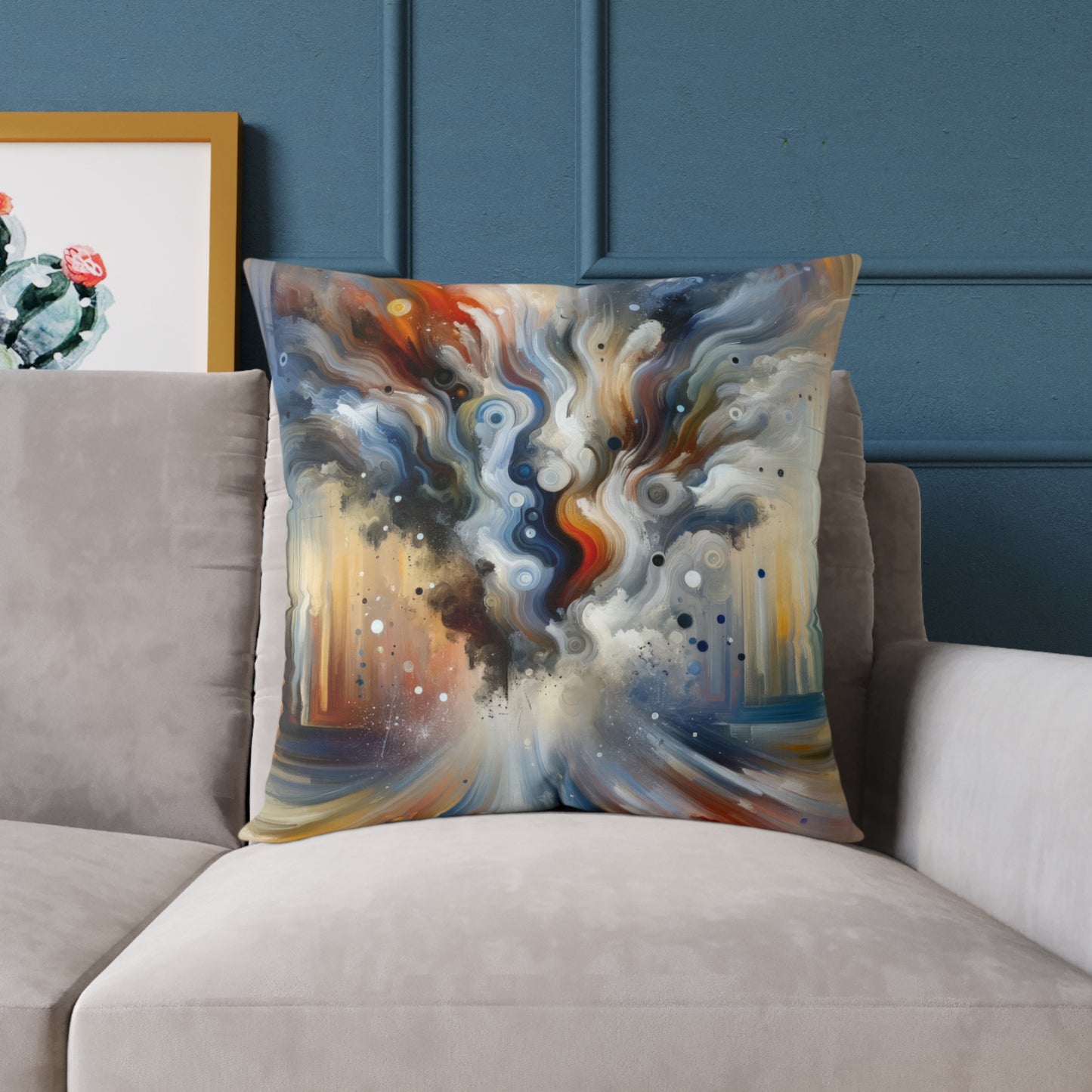 Dynamic External Influence Spun Polyester Pillow