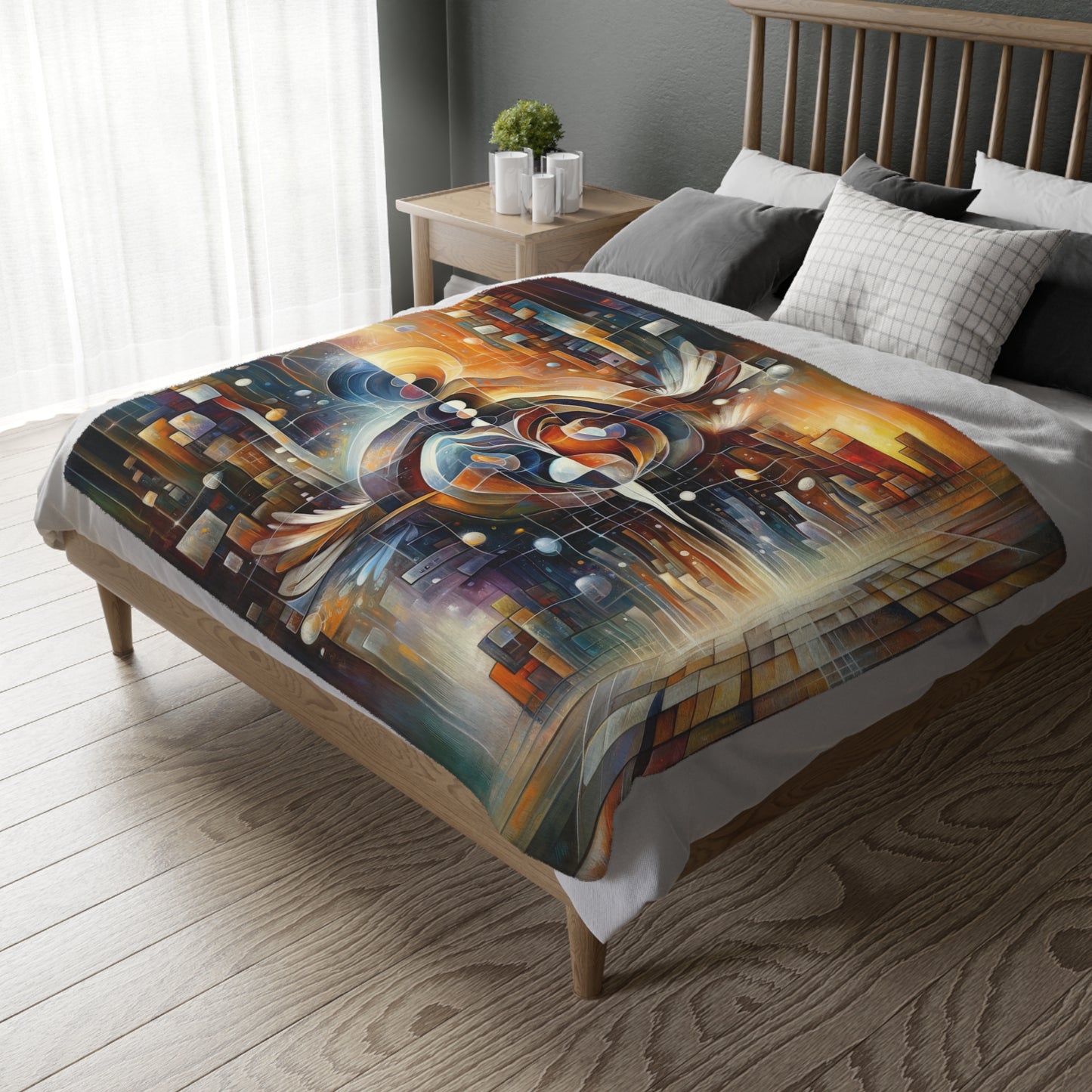 Tech Spirit Balance Velveteen Microfiber Blanket (Two-sided print)