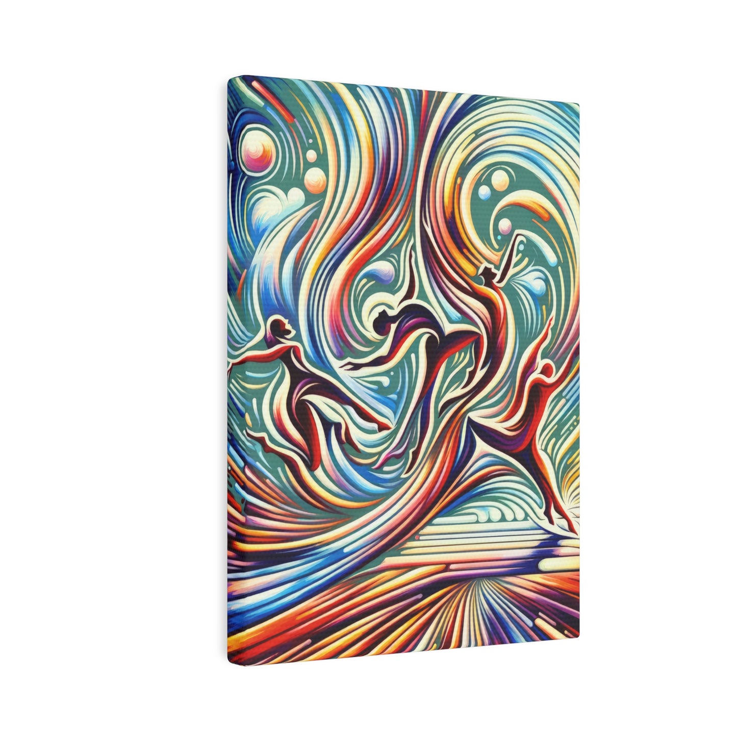 Choreographic Mindful Tachism Canvas Photo Tile