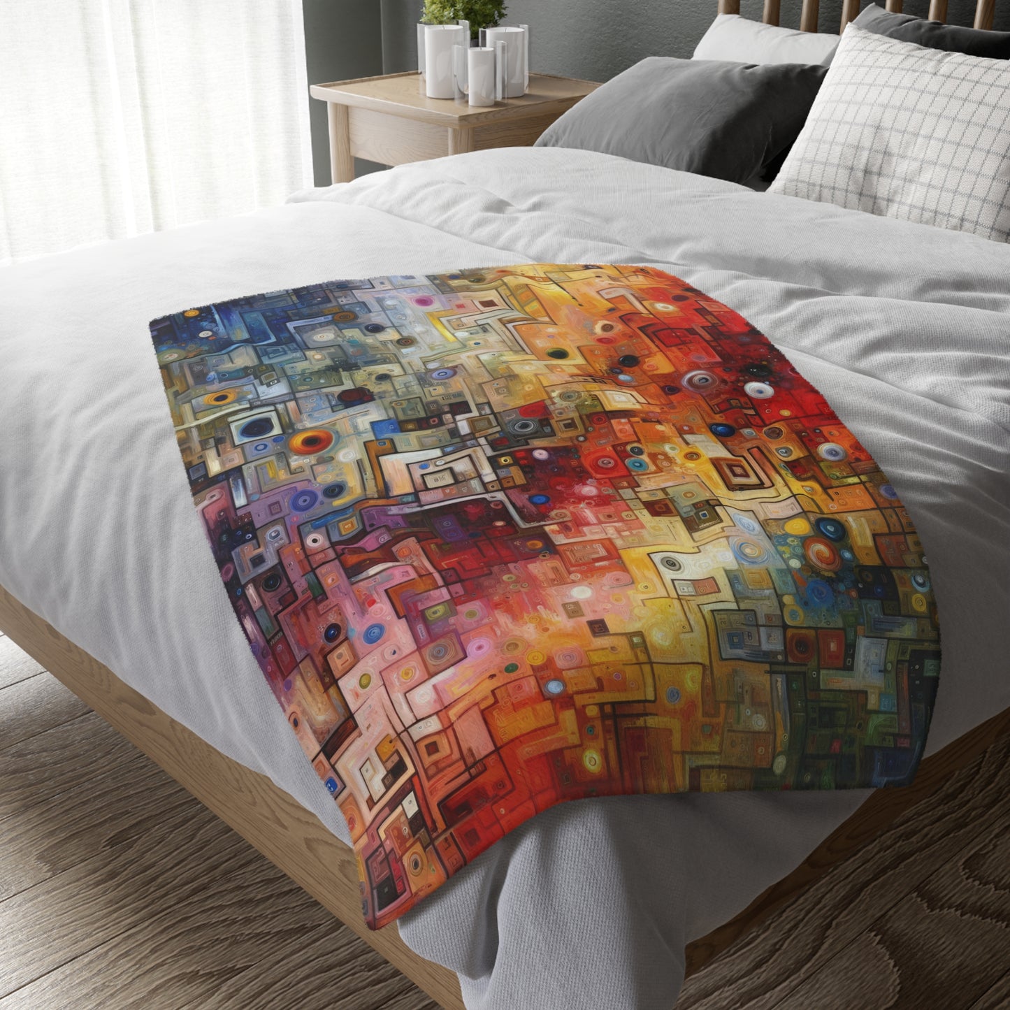 Witty Conversation Tapestry Velveteen Microfiber Blanket (Two-sided print)