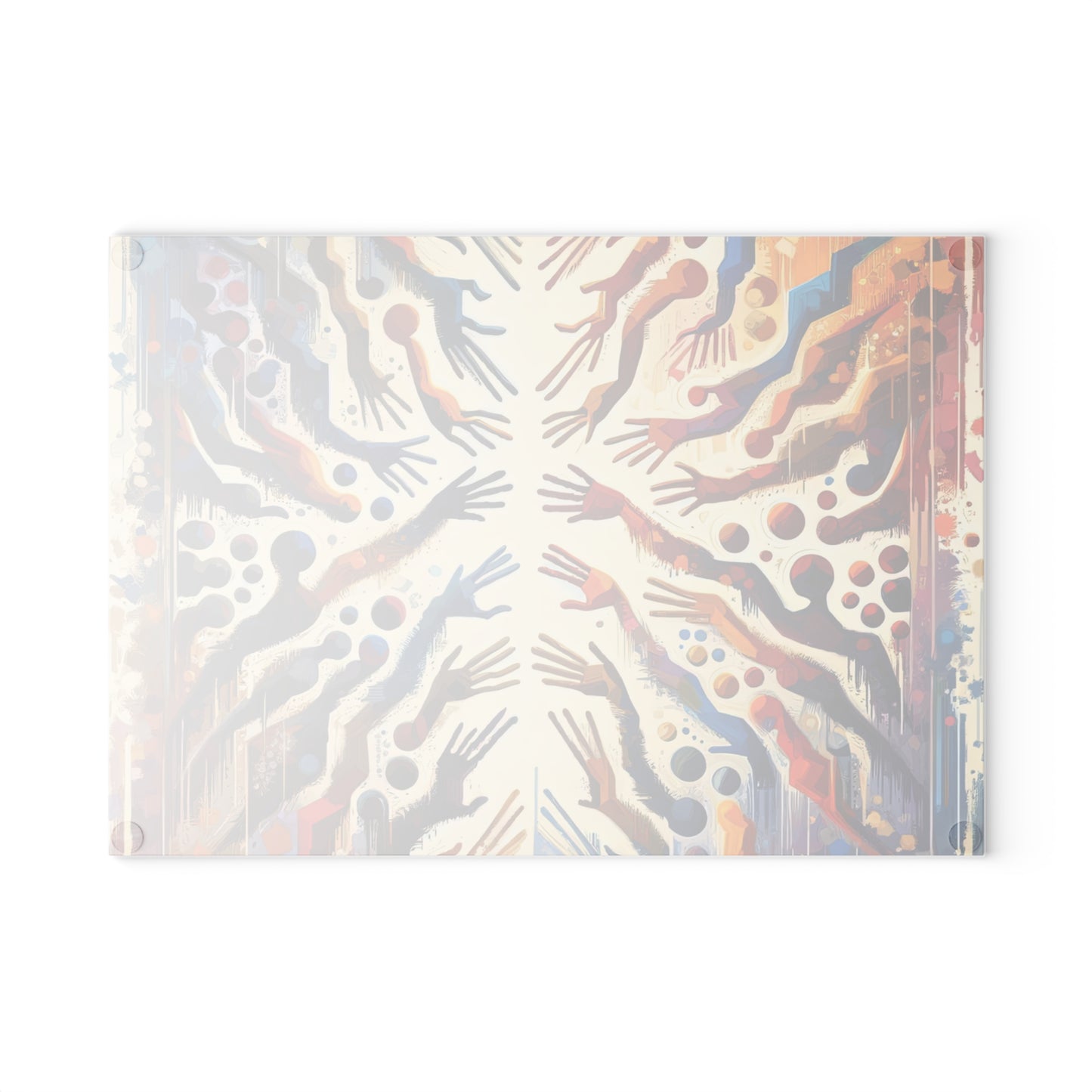 Architects Wisdom Tachism Glass Cutting Board