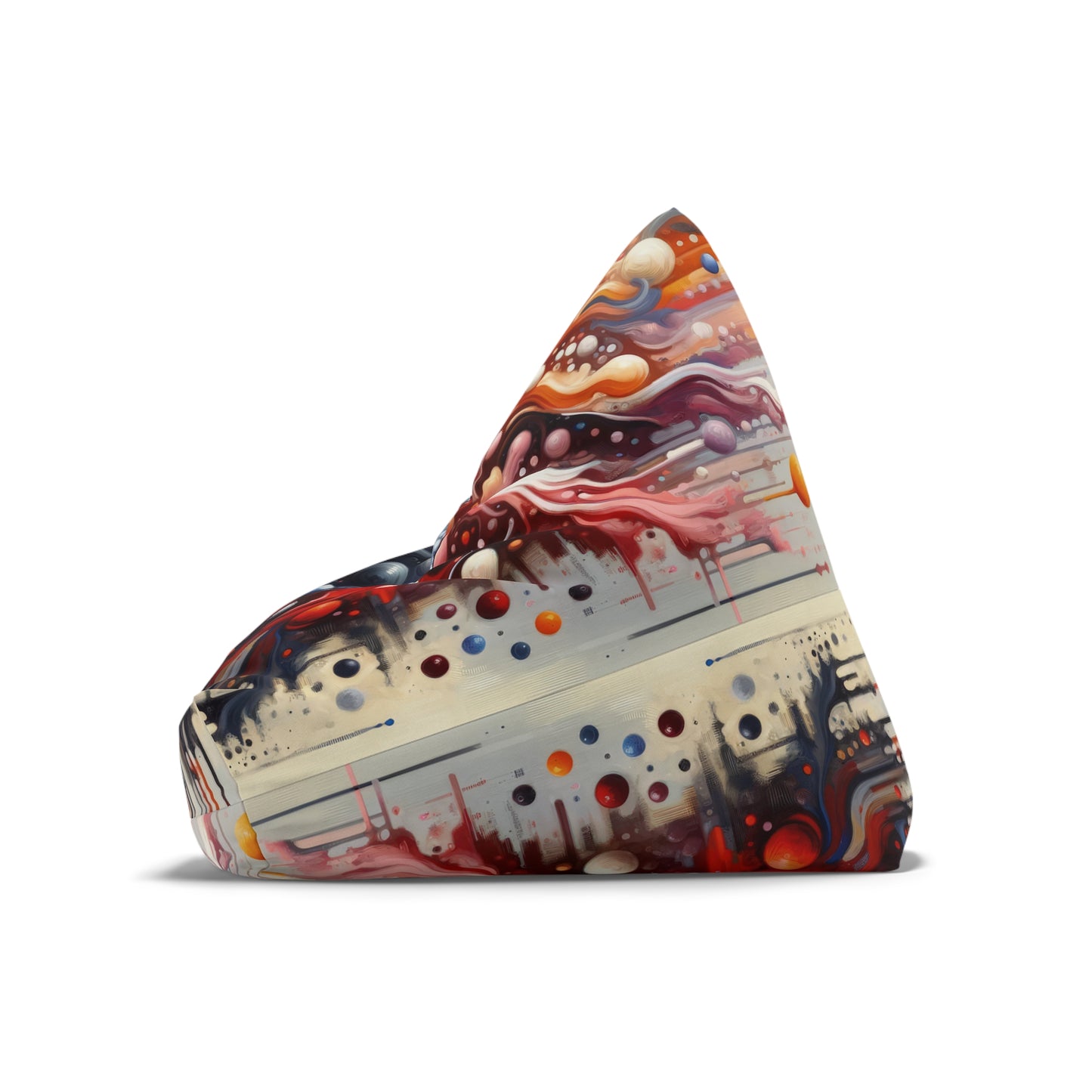 Symbiotic Exchange Abstract Bean Bag Chair Cover