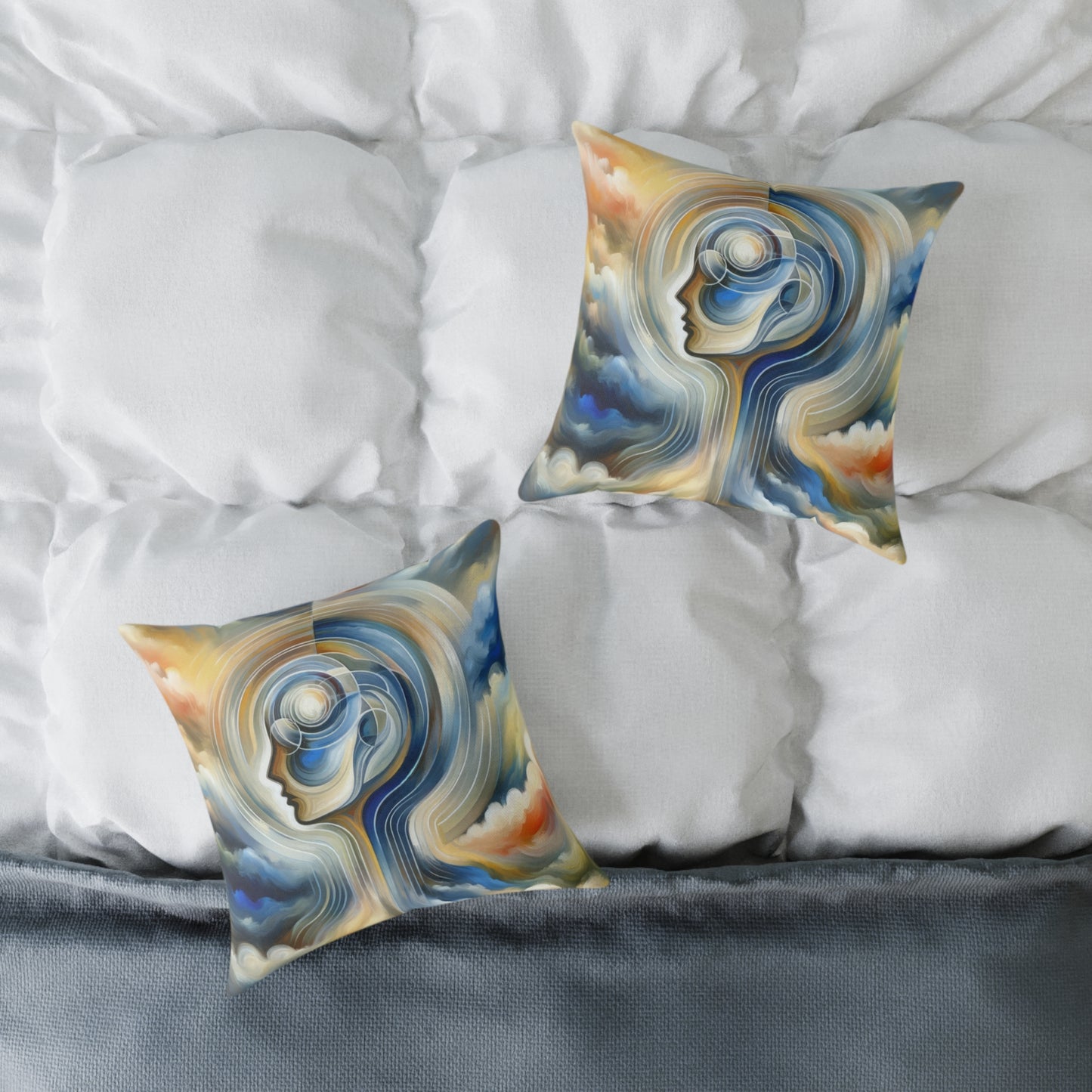 Mindful Unified Awakening Spun Polyester Pillow