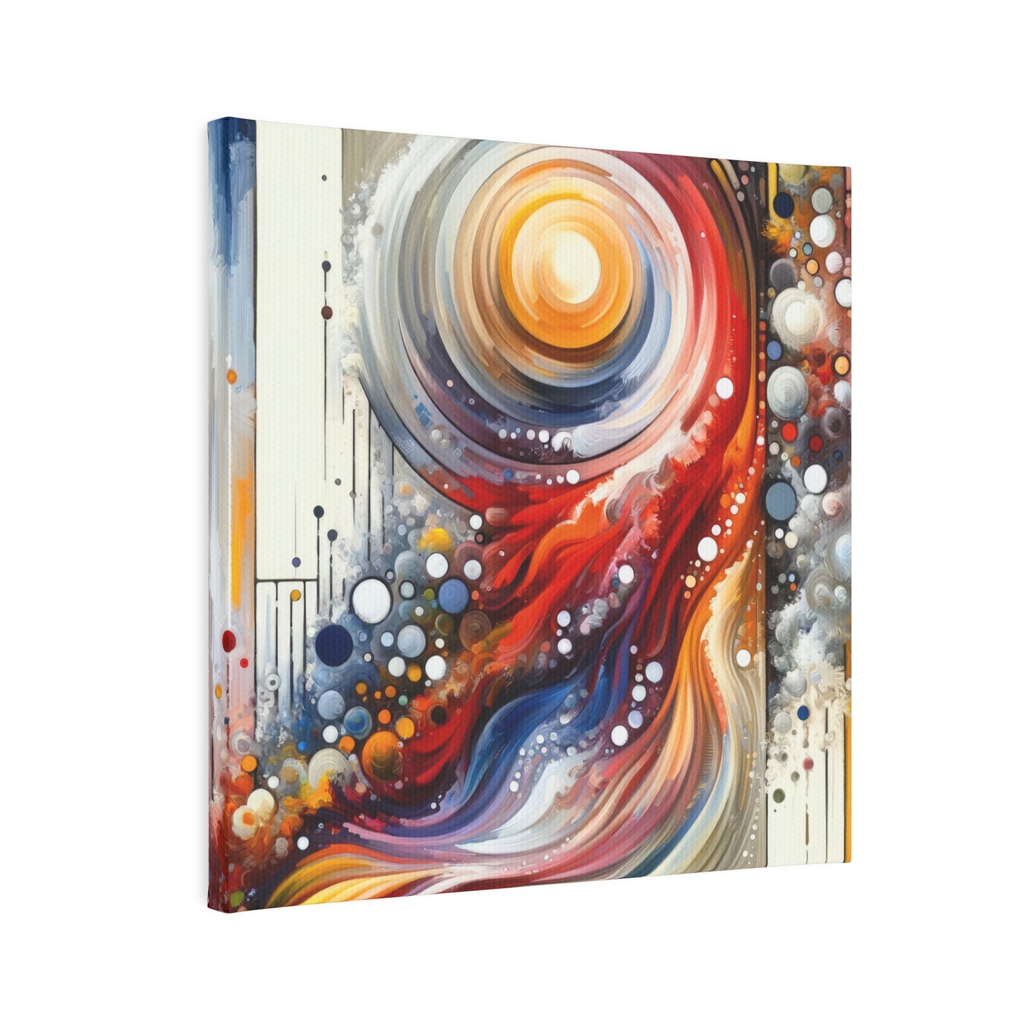 Harmonic Swirl Elegance Canvas Photo Tile