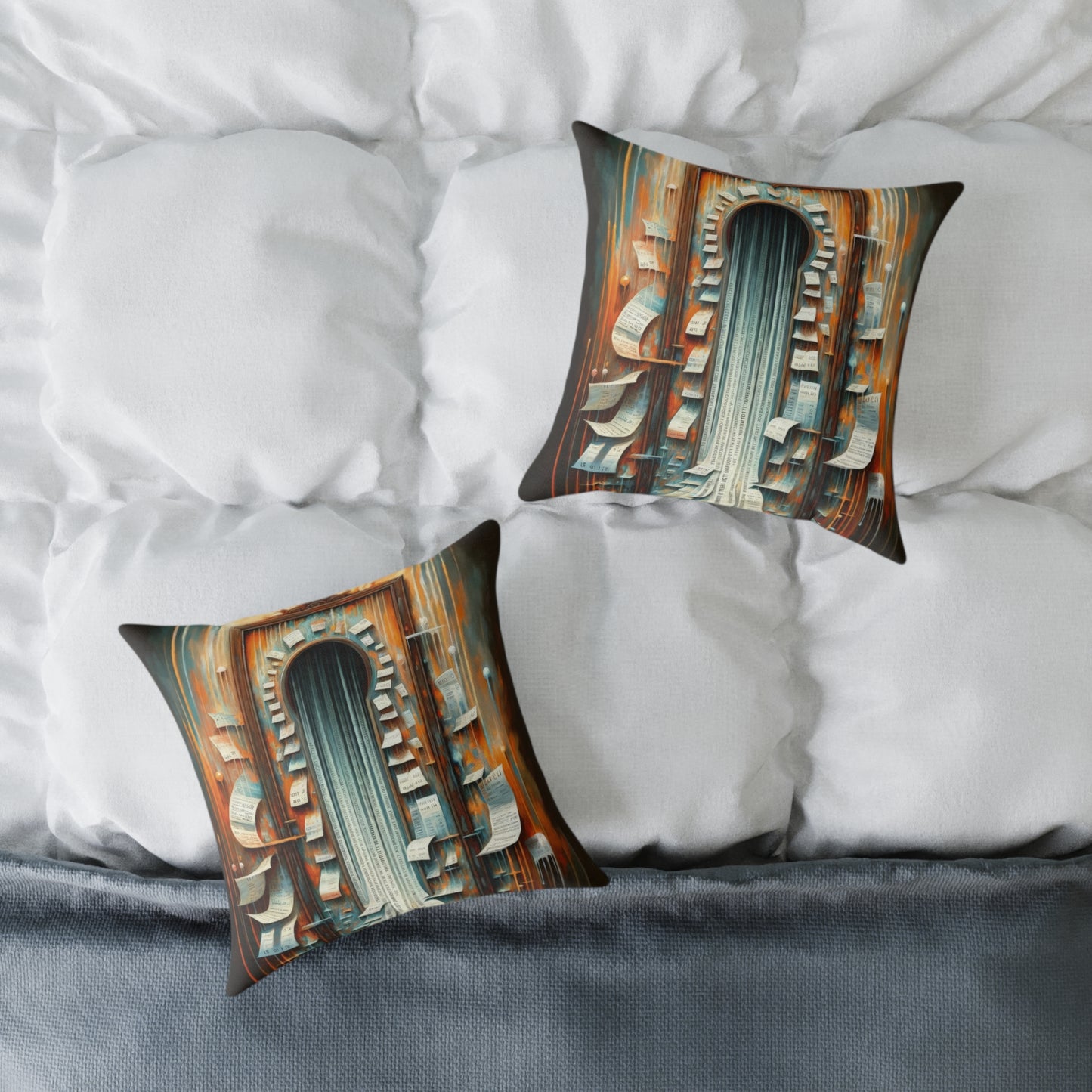 Illuminated Truths Mirror Spun Polyester Pillow