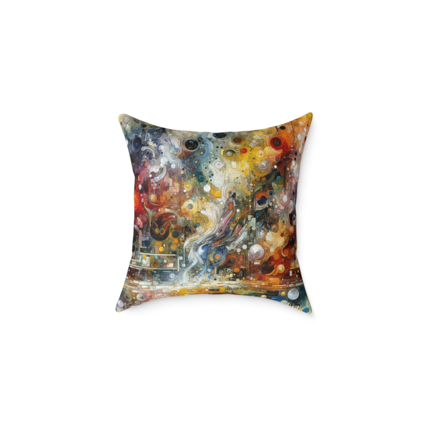 Perception Mosaic Abstract Spun Polyester Pillow