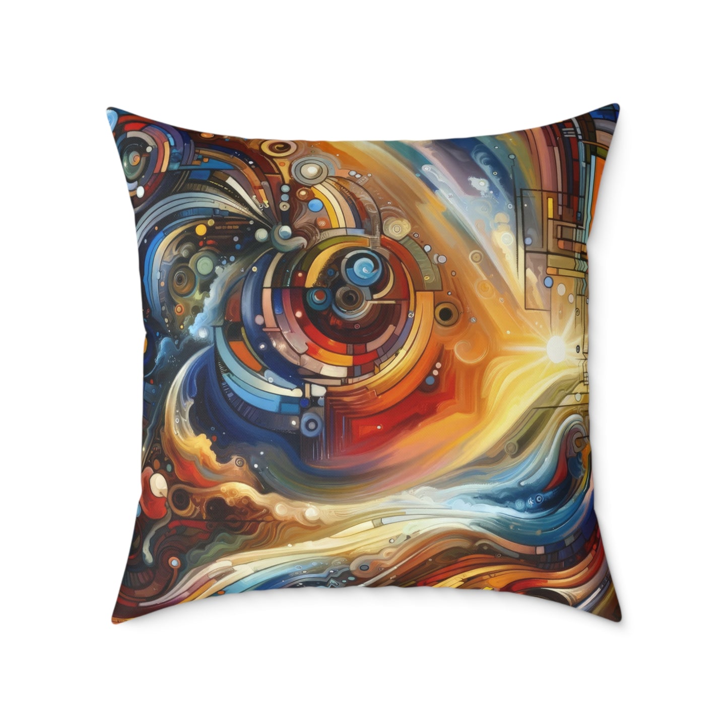 Ritualistic Growth Symphony Spun Polyester Pillow