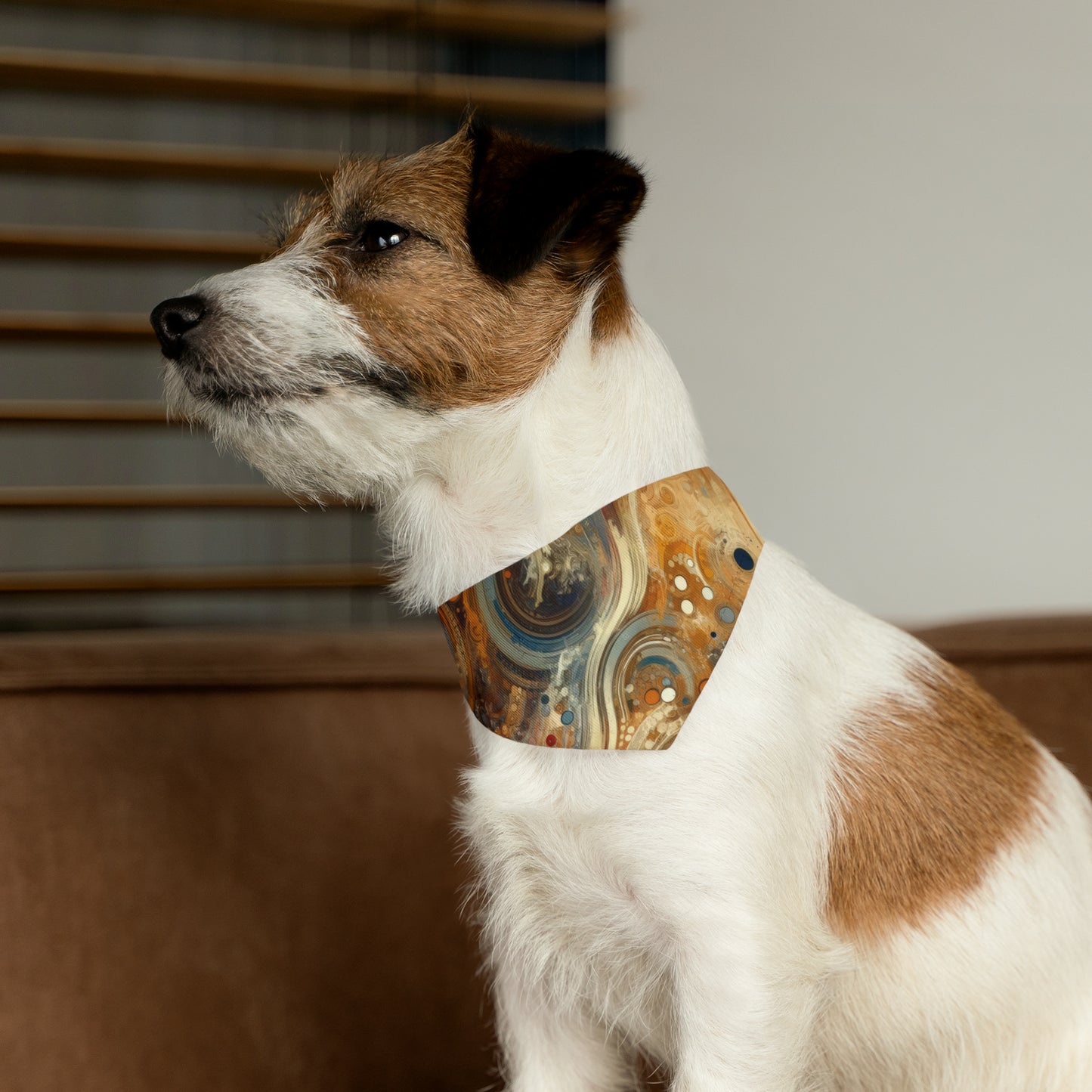 Dynamic Cultural Mosaic Pet Bandana Collar