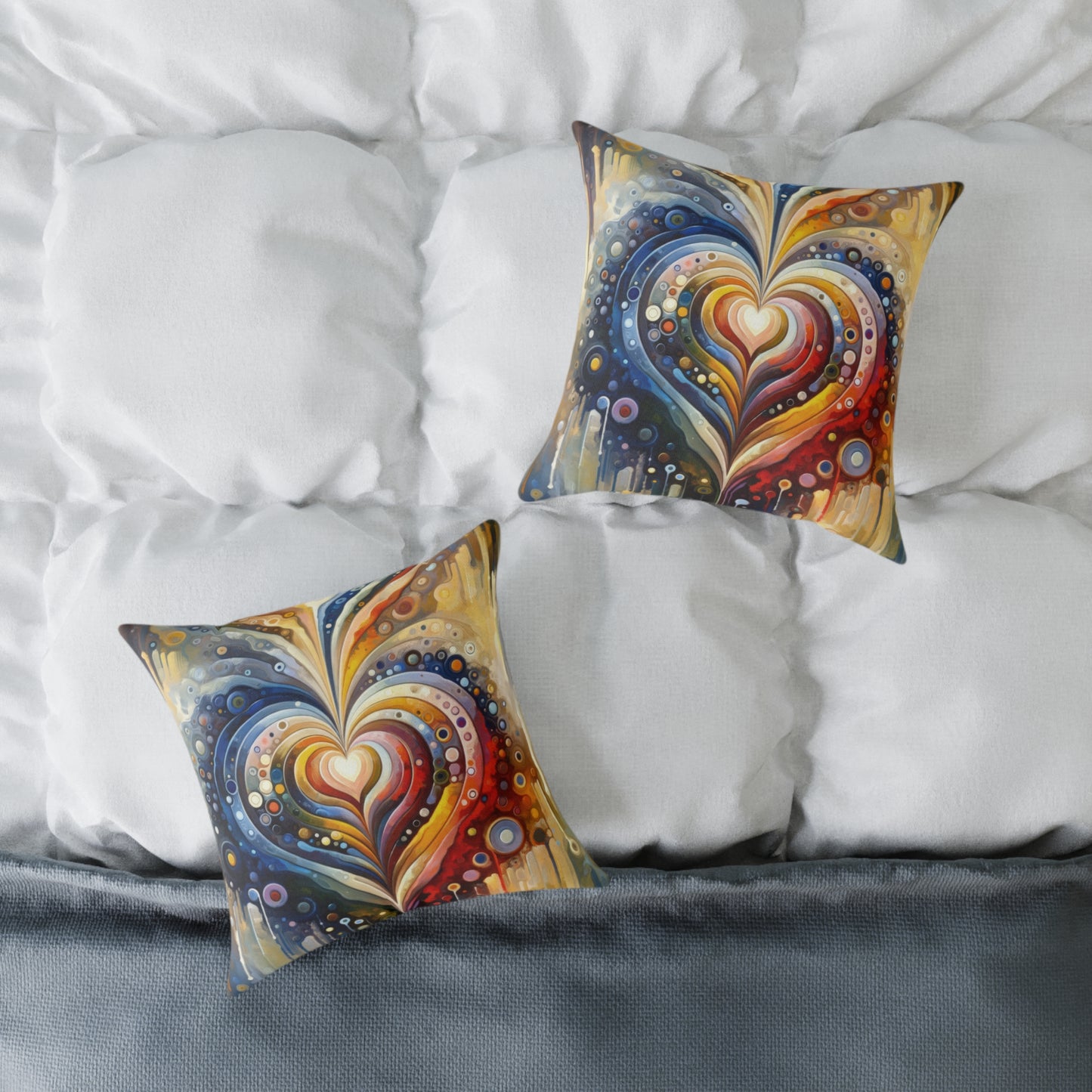 Harmonic Heart Essence Spun Polyester Pillow