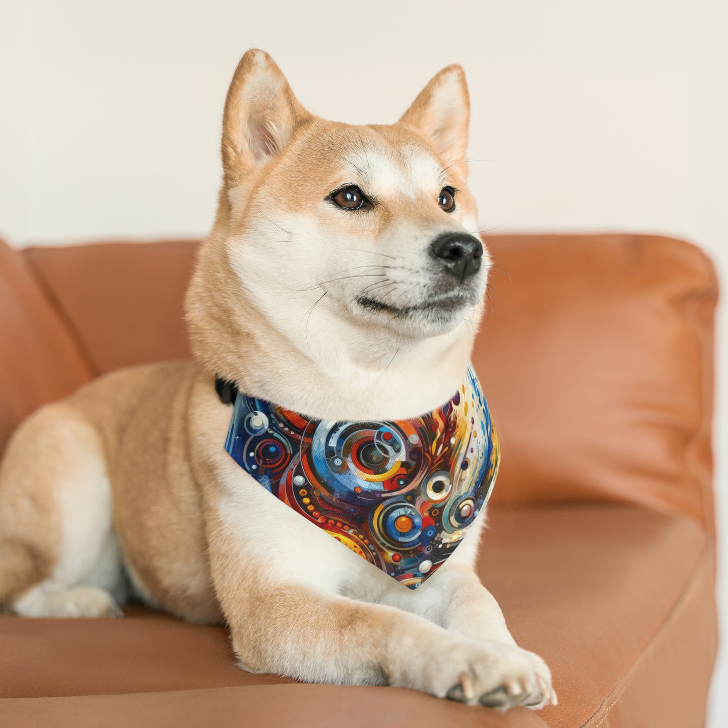 Harmonic Abstract Synergy Pet Bandana Collar