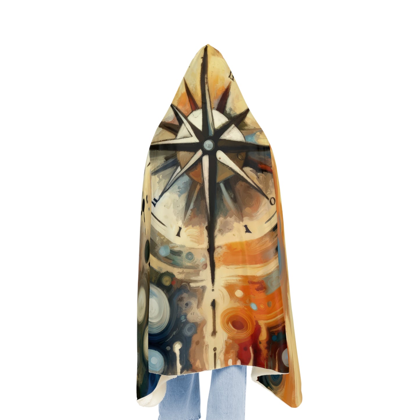 Guidance Abstract Compass Snuggle Blanket