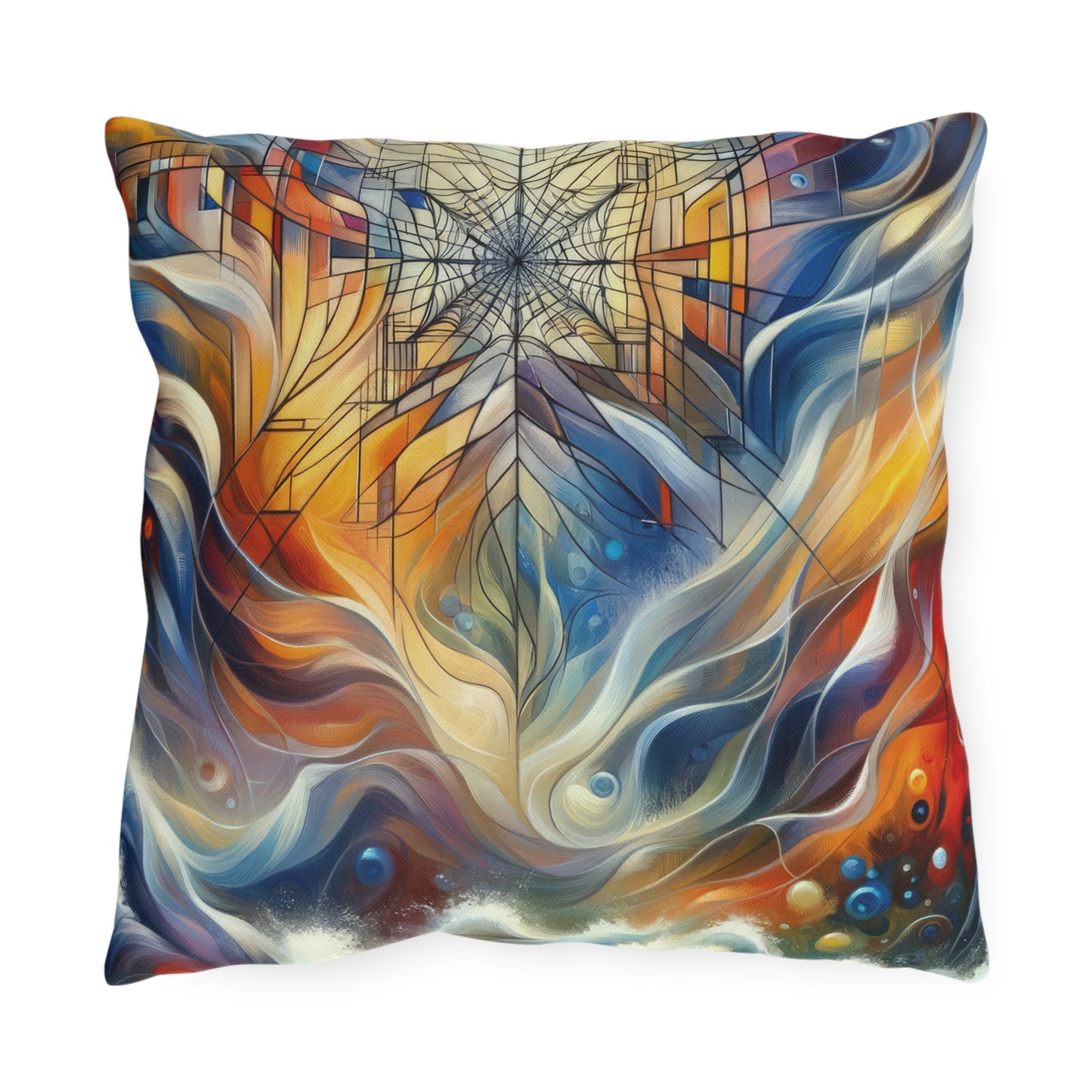 Weaving Renewal Web Outdoor Pillows