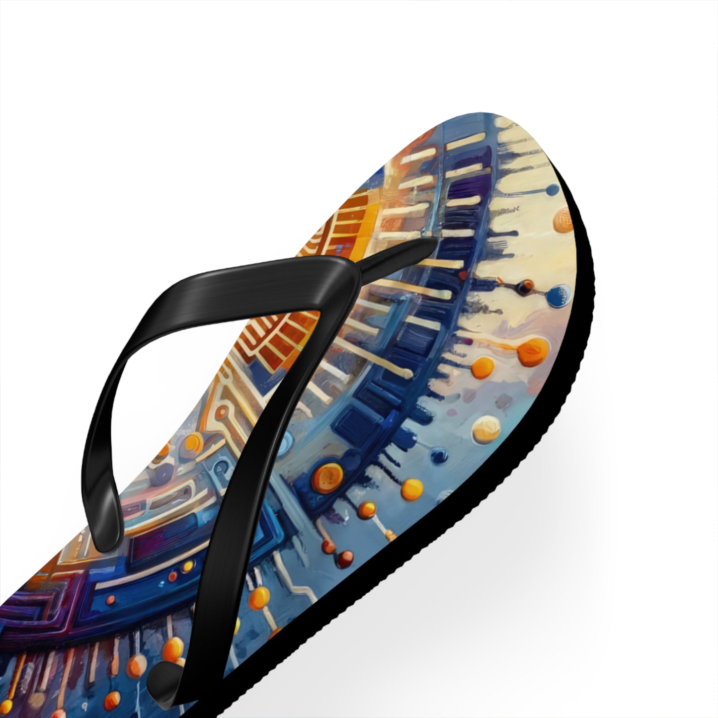 Meditative Technological Fusion Flip Flops