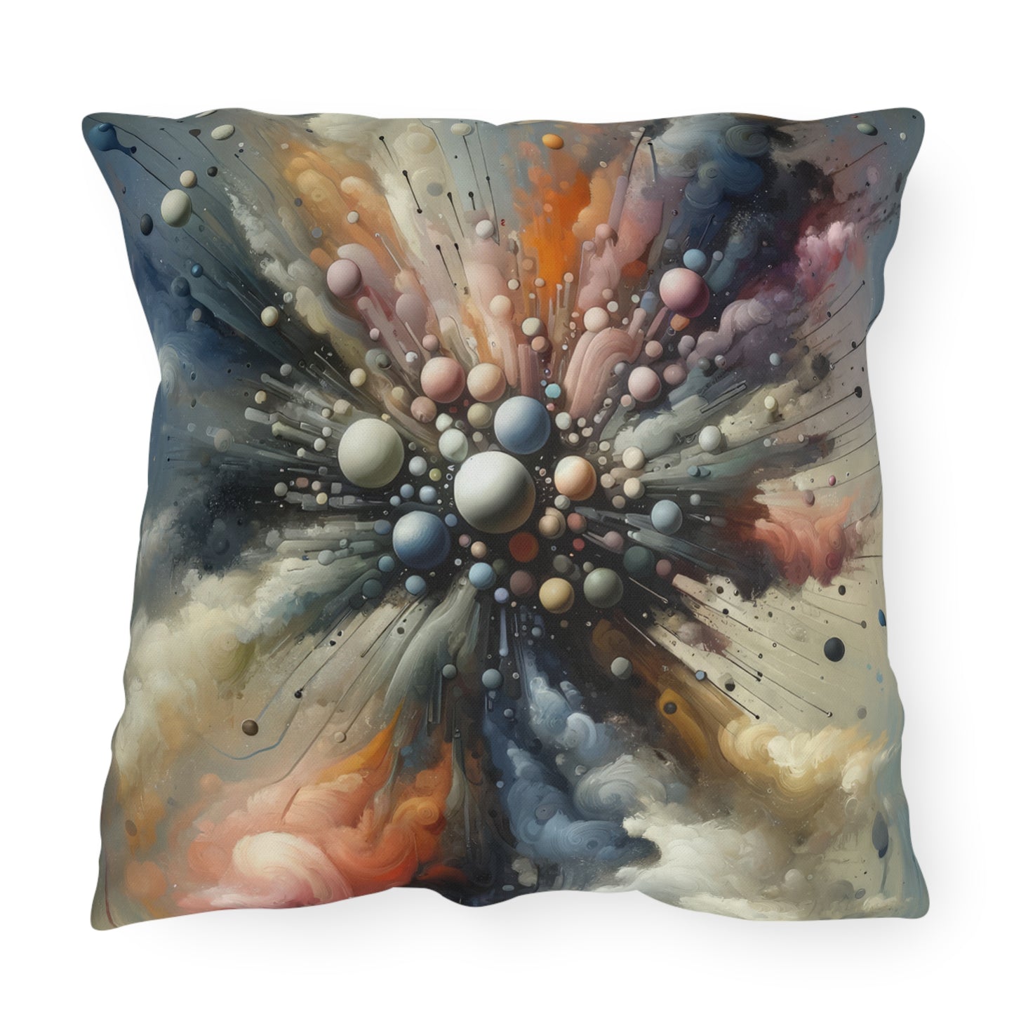 Impactful Deeds Ripple Outdoor Pillows