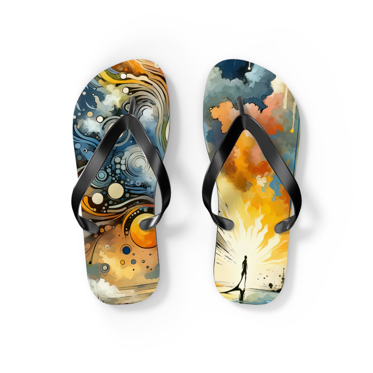 Intentional Awakening Reflection Flip Flops