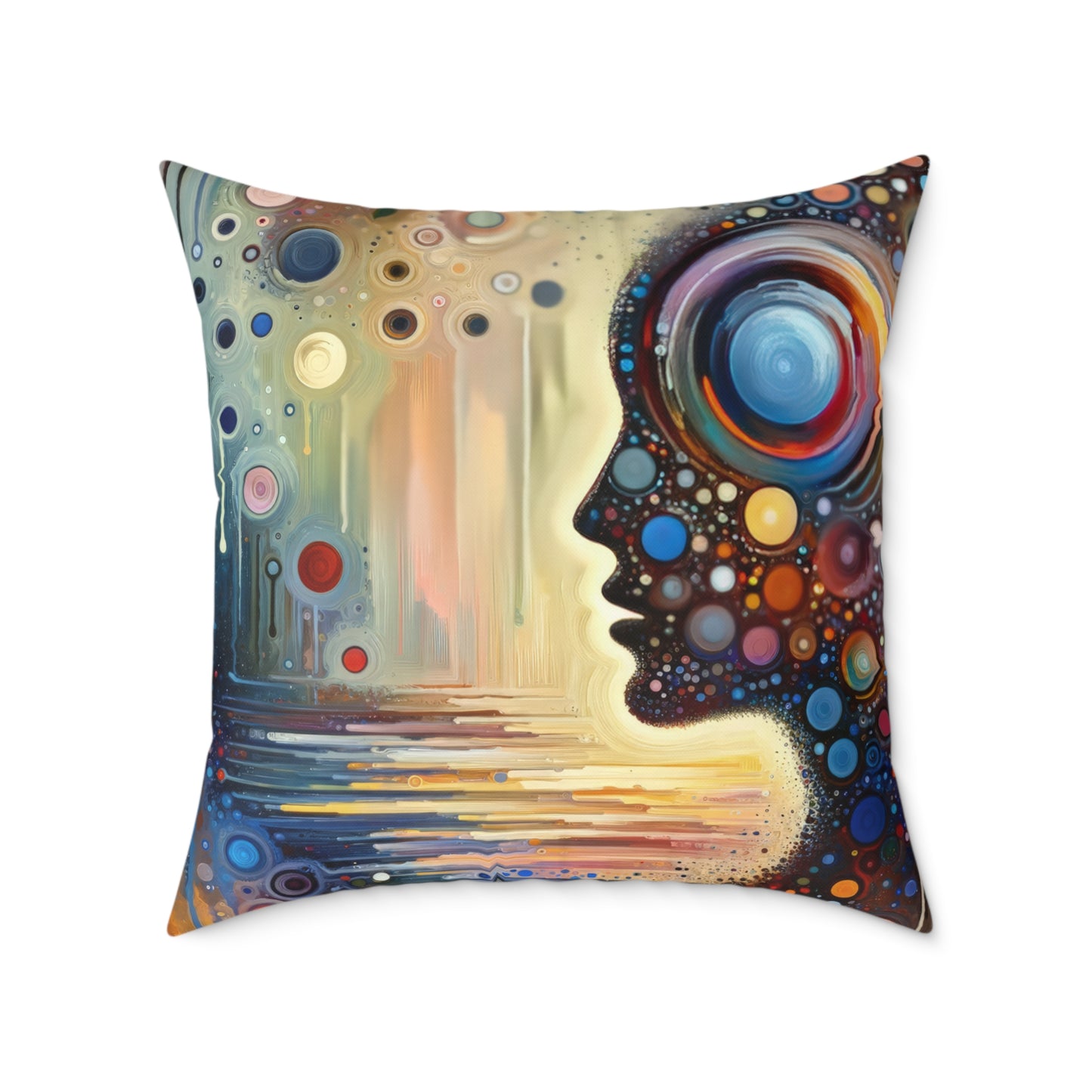 Echoed Intrinsic Universality Spun Polyester Pillow