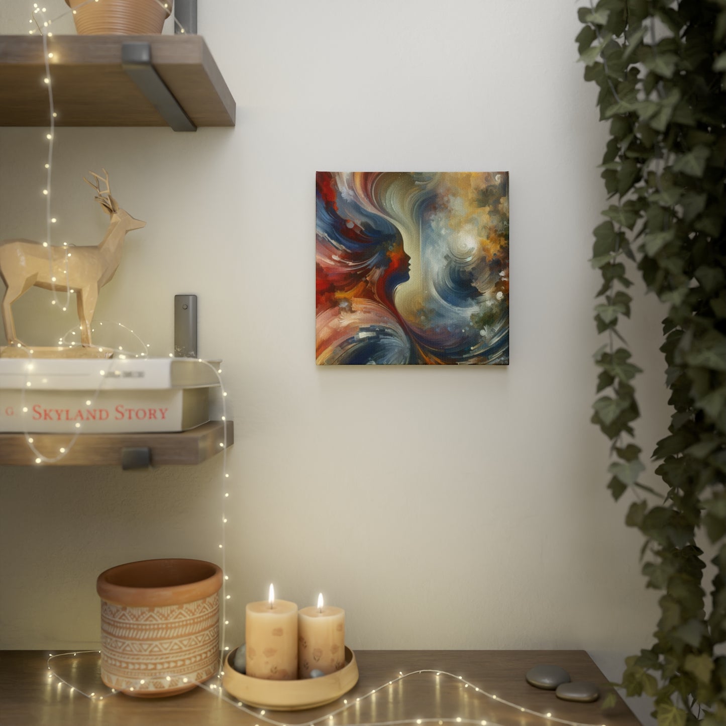 Embracing Sovereign Reflectivity Canvas Photo Tile
