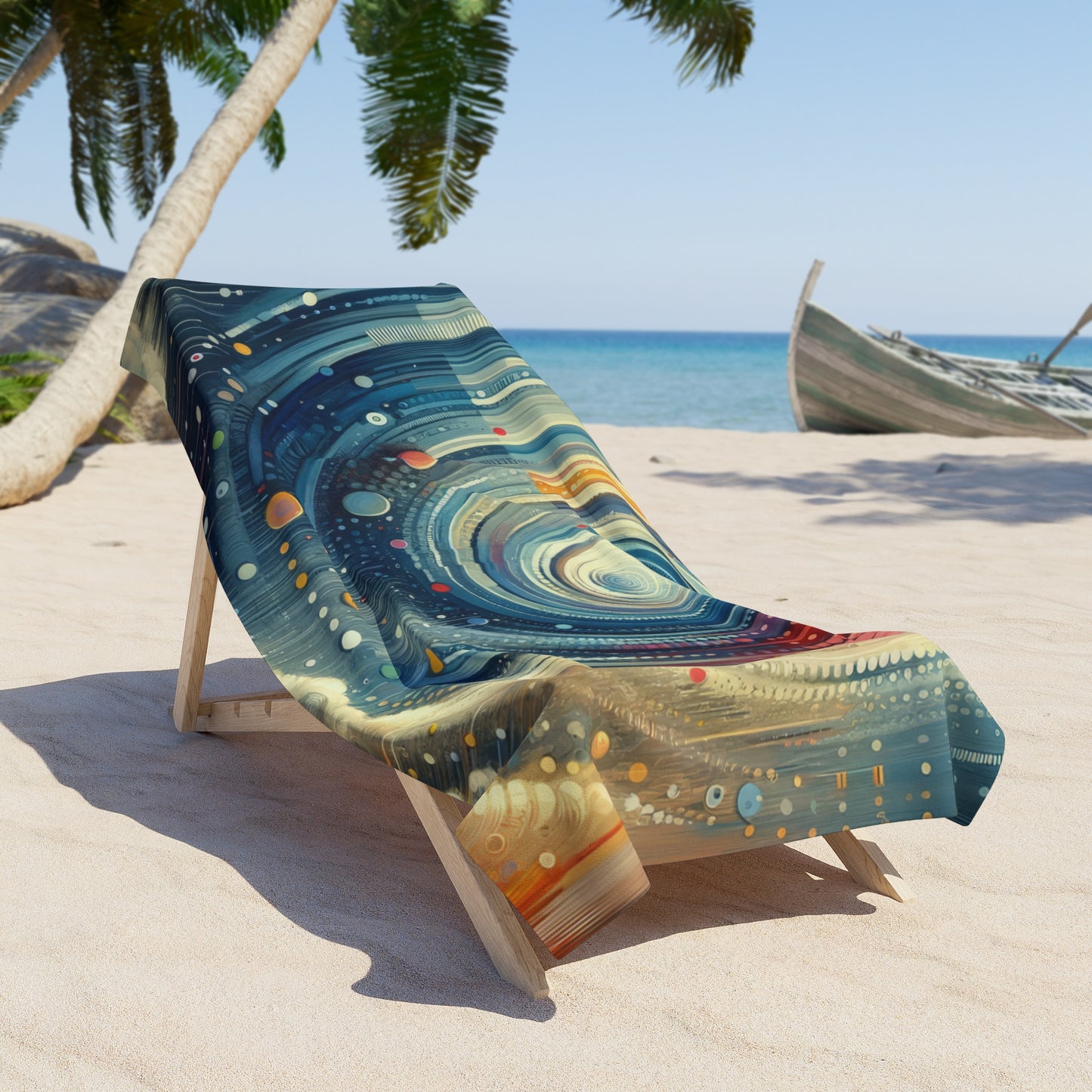Considerate Echoes Resonate Beach Towel