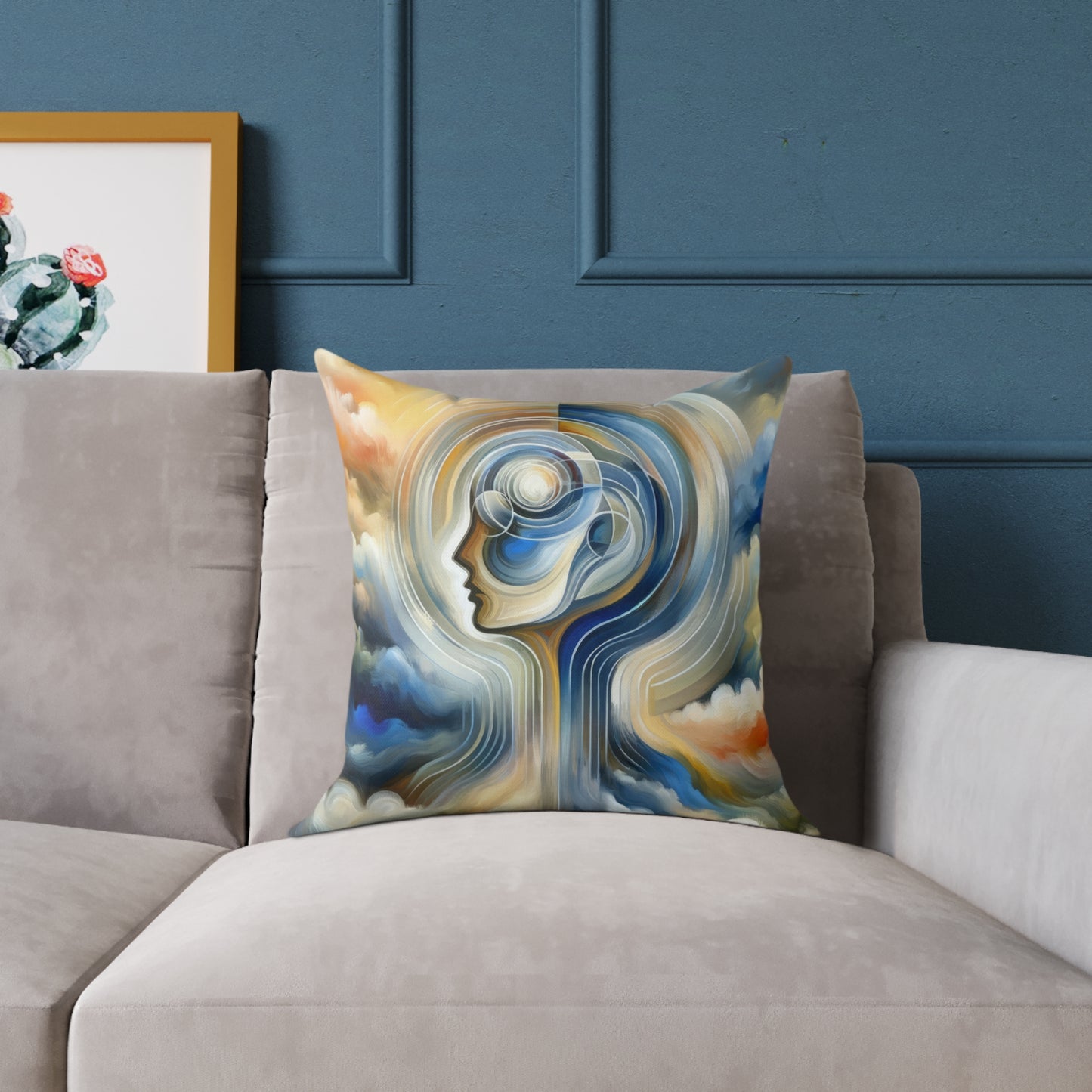 Mindful Unified Awakening Spun Polyester Pillow