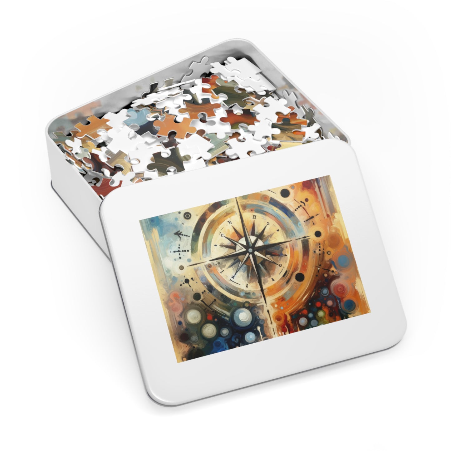 Guidance Abstract Compass Jigsaw Puzzle (30, 110, 252, 500,1000-Piece)