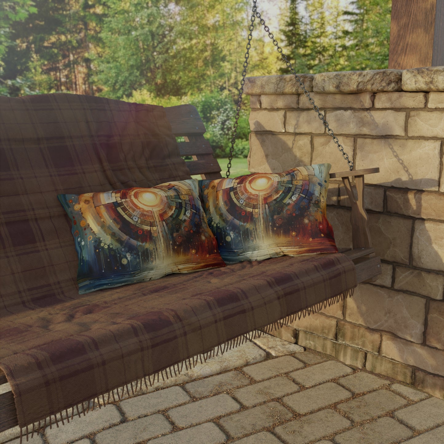 Majestic Quest Aura Outdoor Pillows