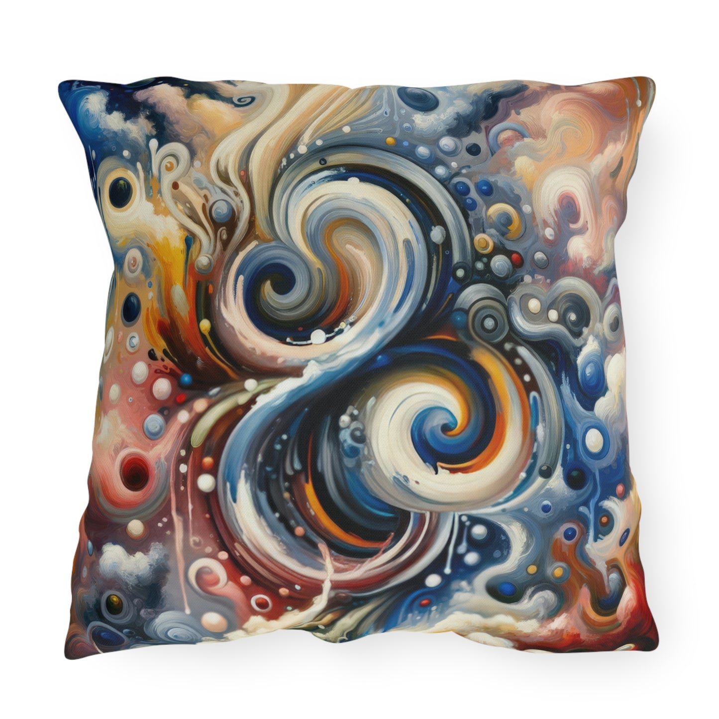 Paradoxical Embrace Tachism Outdoor Pillows