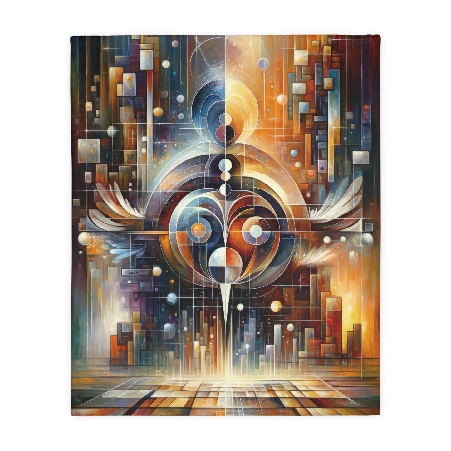 Tech Spirit Balance Velveteen Microfiber Blanket (Two-sided print)