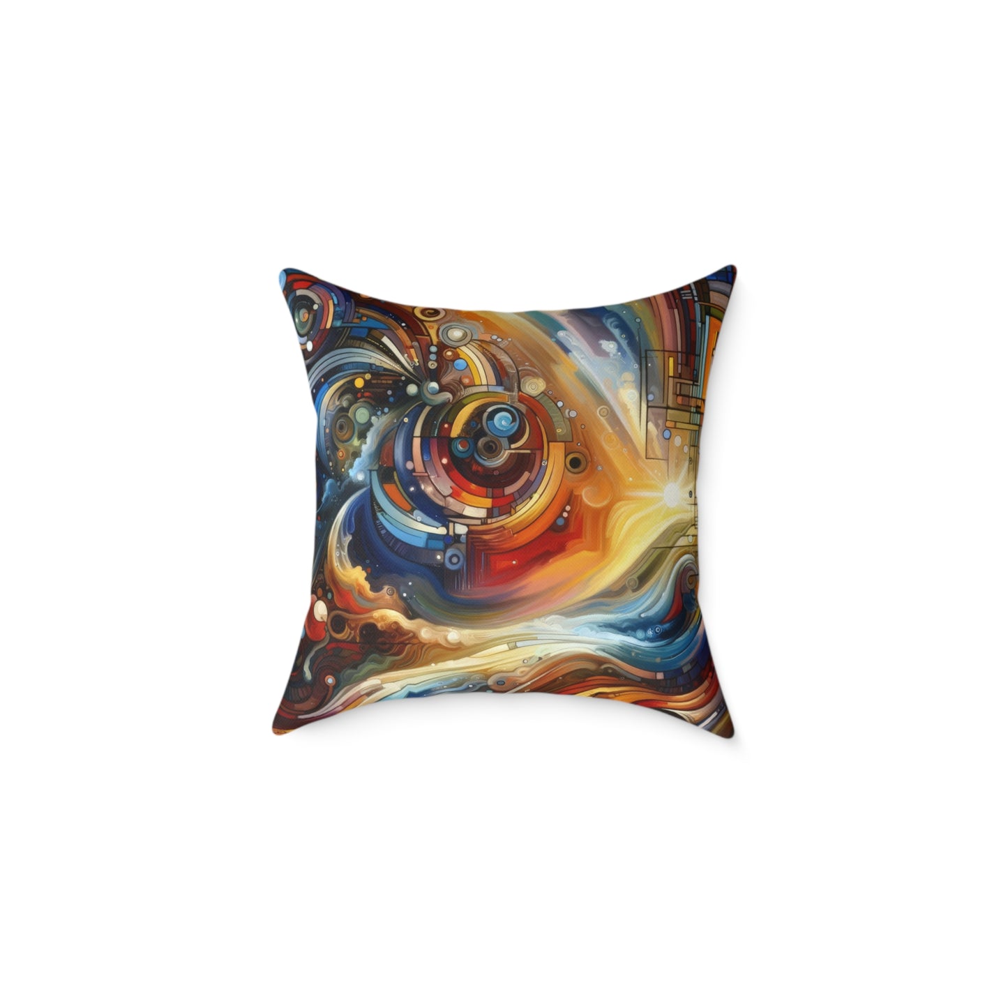 Ritualistic Growth Symphony Spun Polyester Pillow