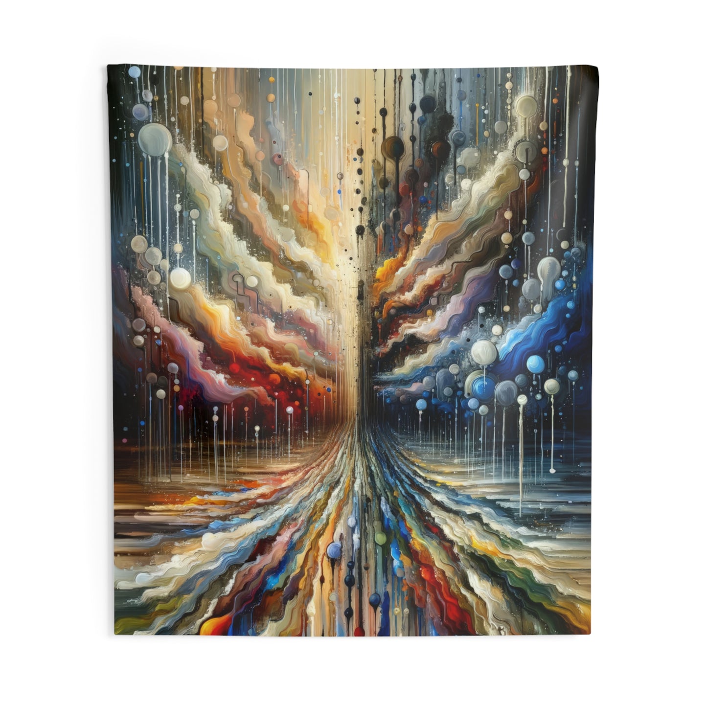Linguistic Resonance Cascade Indoor Wall Tapestries