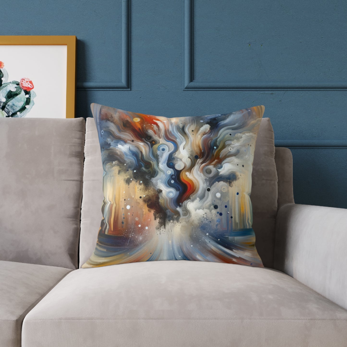 Dynamic External Influence Spun Polyester Pillow