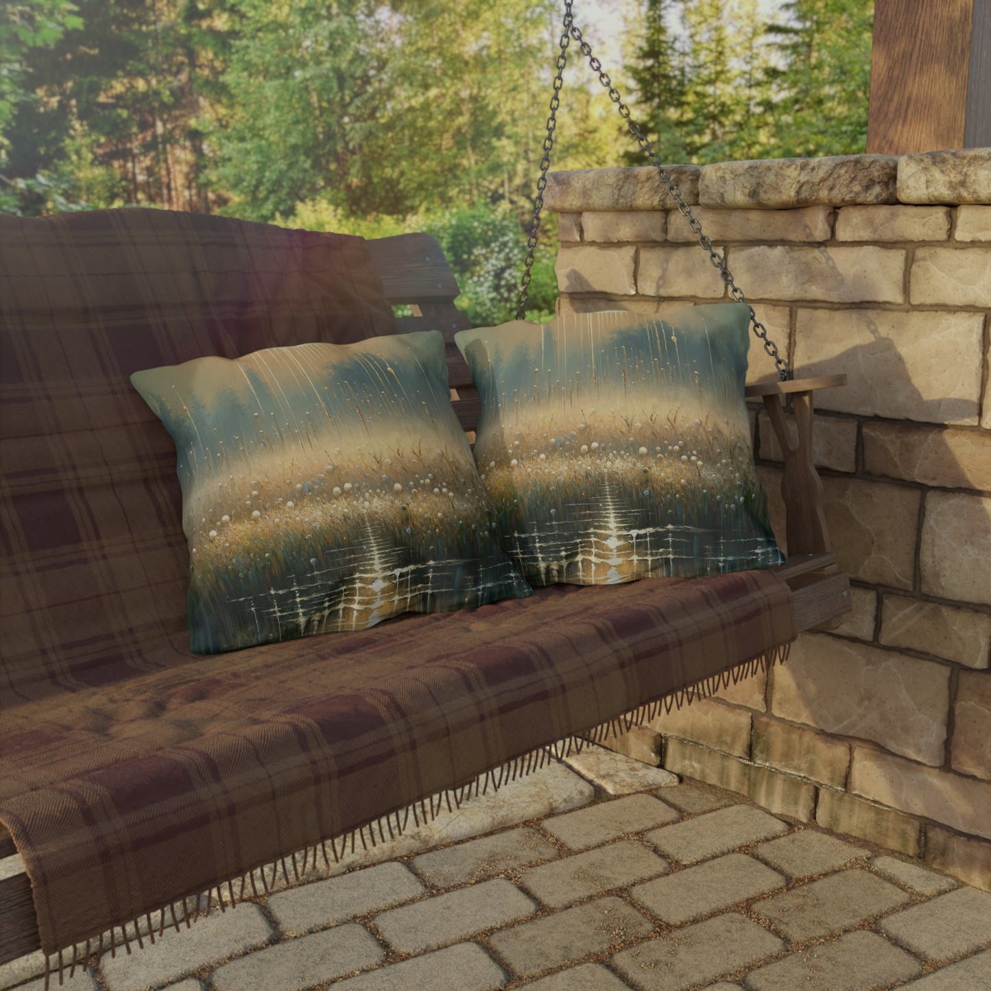 Observant Delicacy Heart Outdoor Pillows