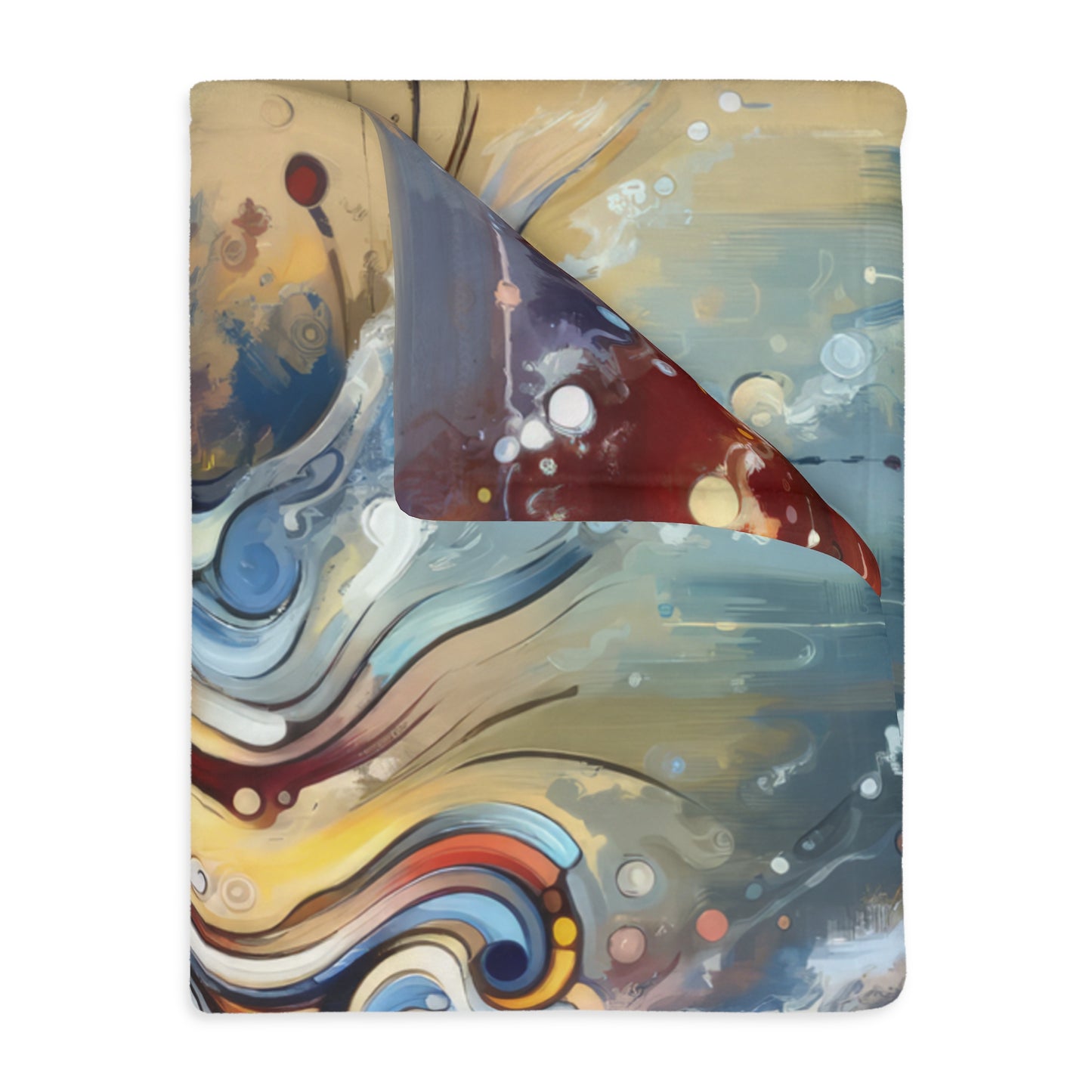 Mindfulness Motion Divine Velveteen Microfiber Blanket (Two-sided print)