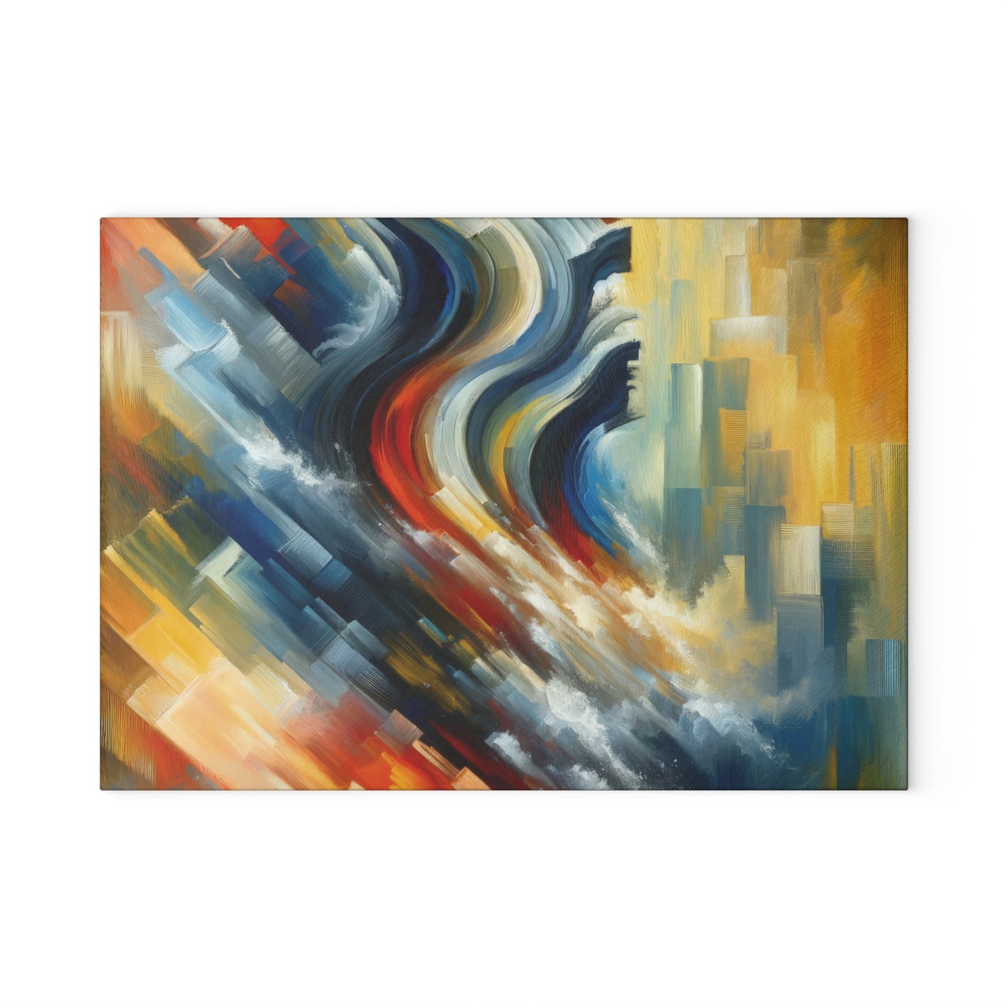 Persistence Force Abstract Glass Cutting Board