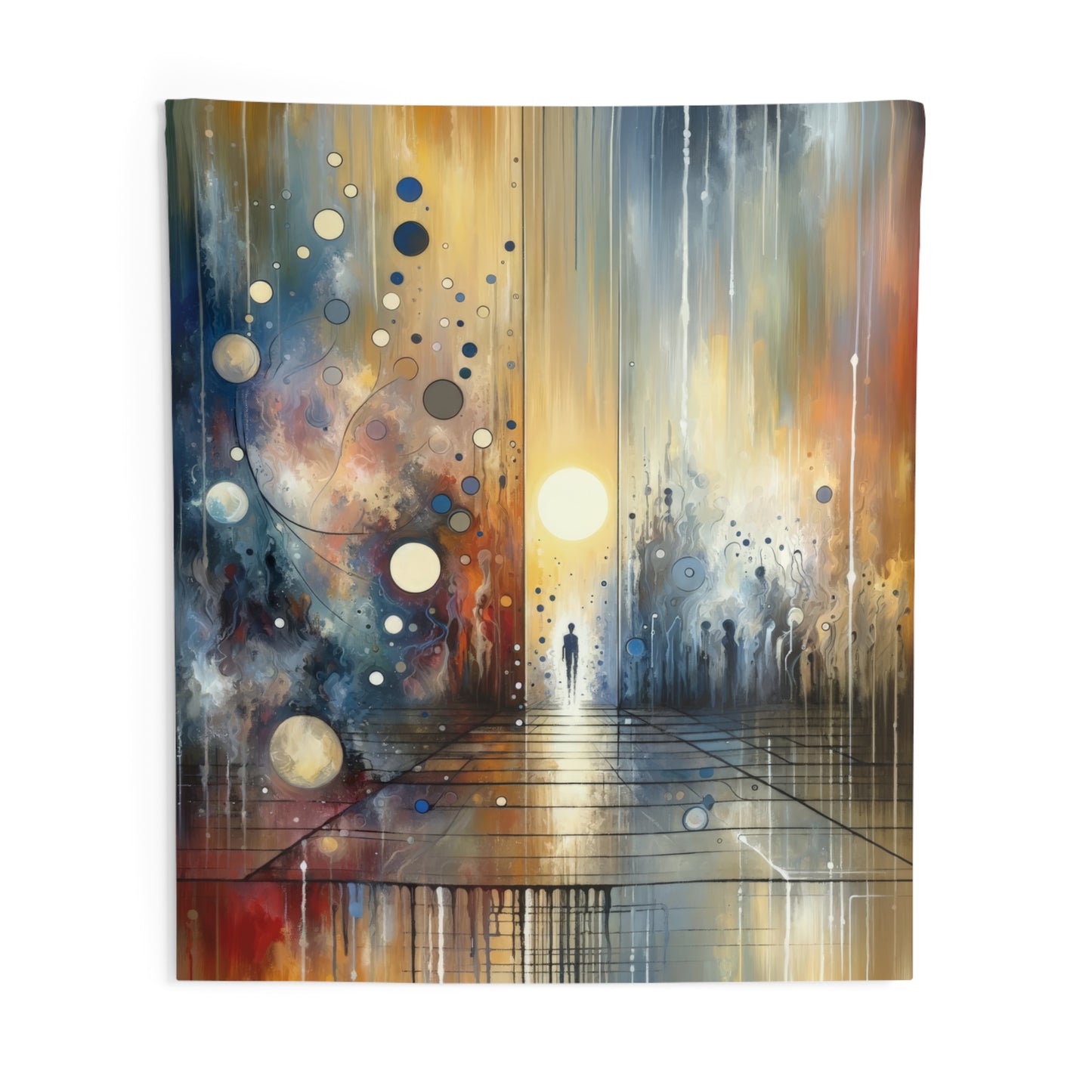 Stillness Transition Abstract Indoor Wall Tapestries