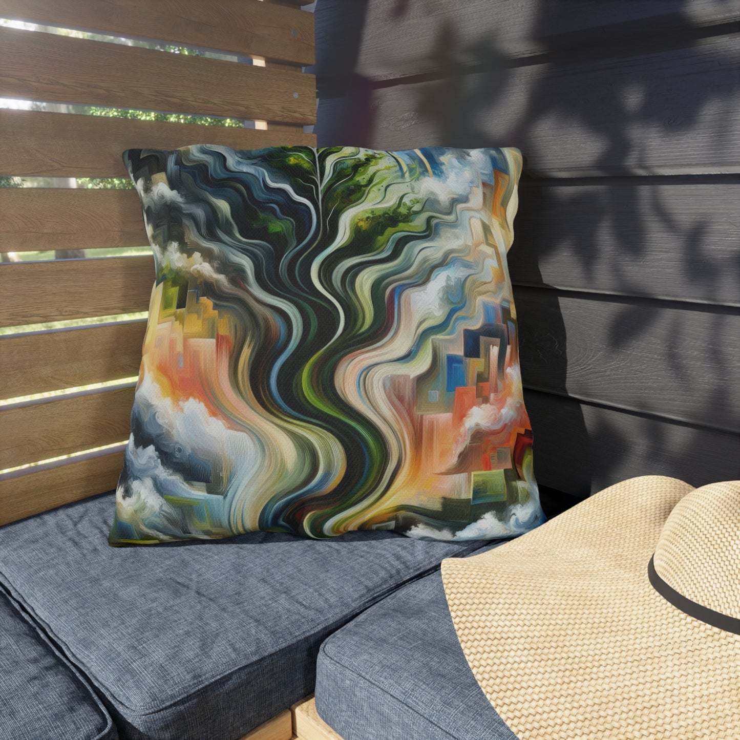 Eternal Digital Contrast Outdoor Pillows