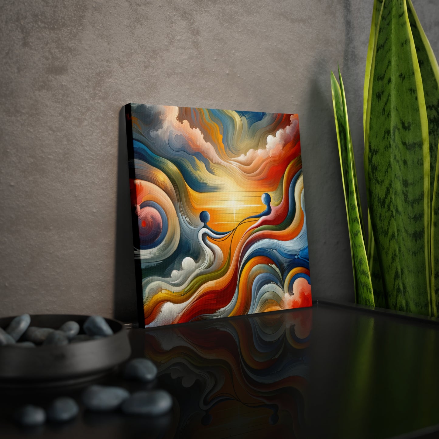 Empathetic Lifeline Abstract Canvas Photo Tile