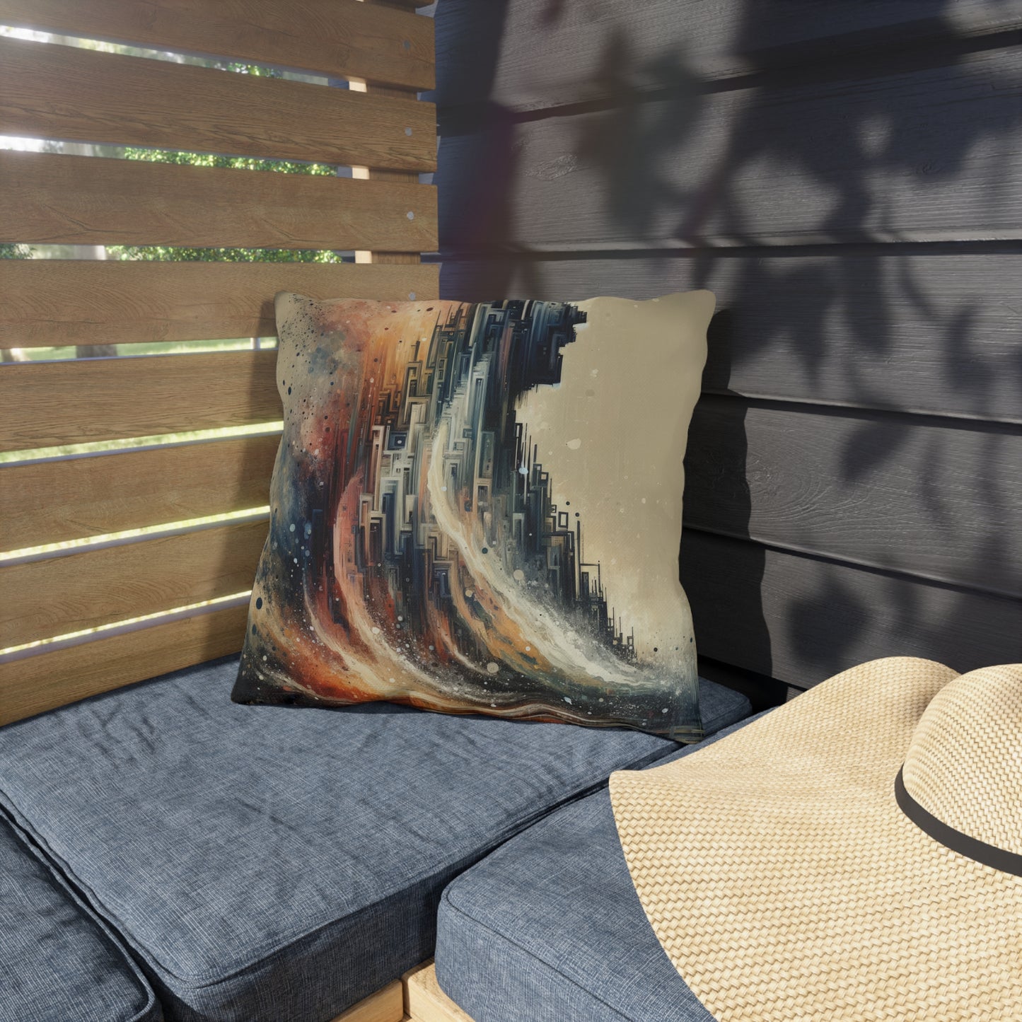 Enduring Echoes Resonance Outdoor Pillows