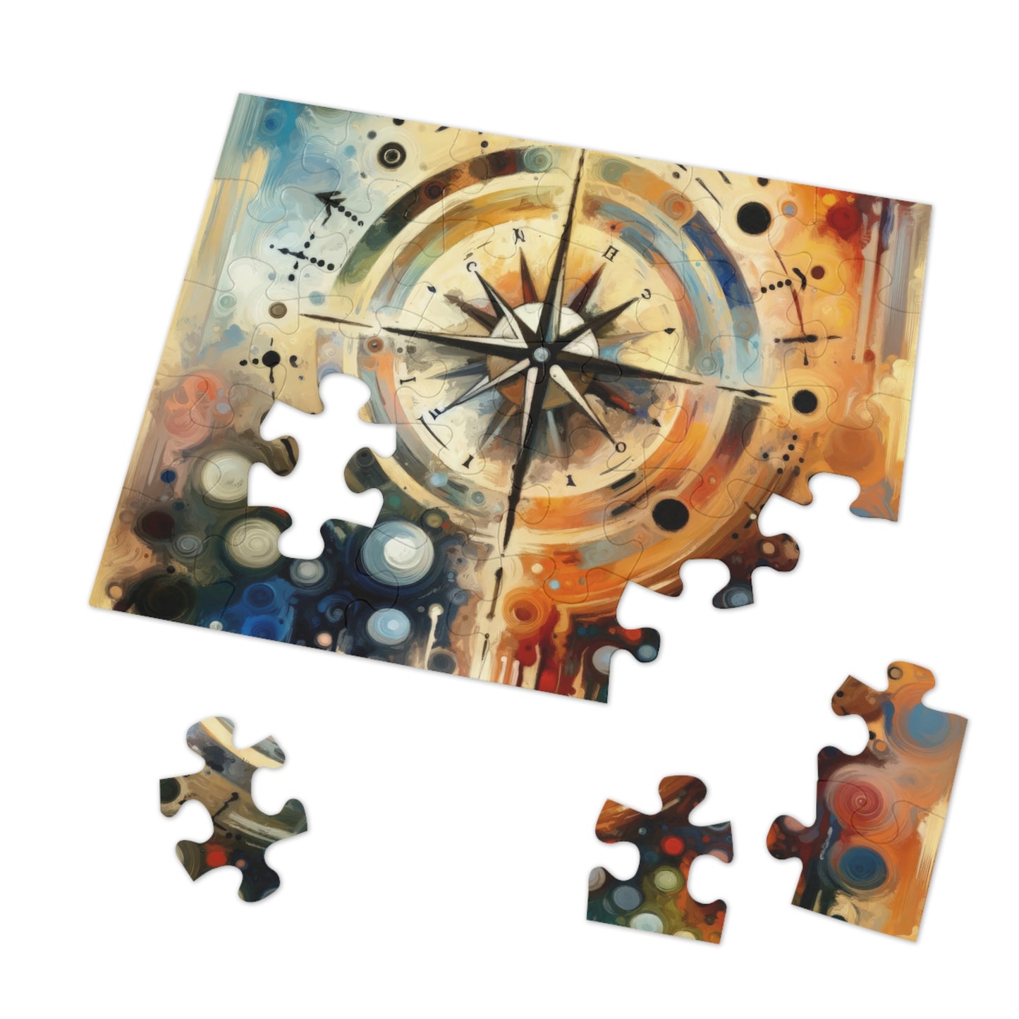 Guidance Abstract Compass Jigsaw Puzzle (30, 110, 252, 500,1000-Piece)
