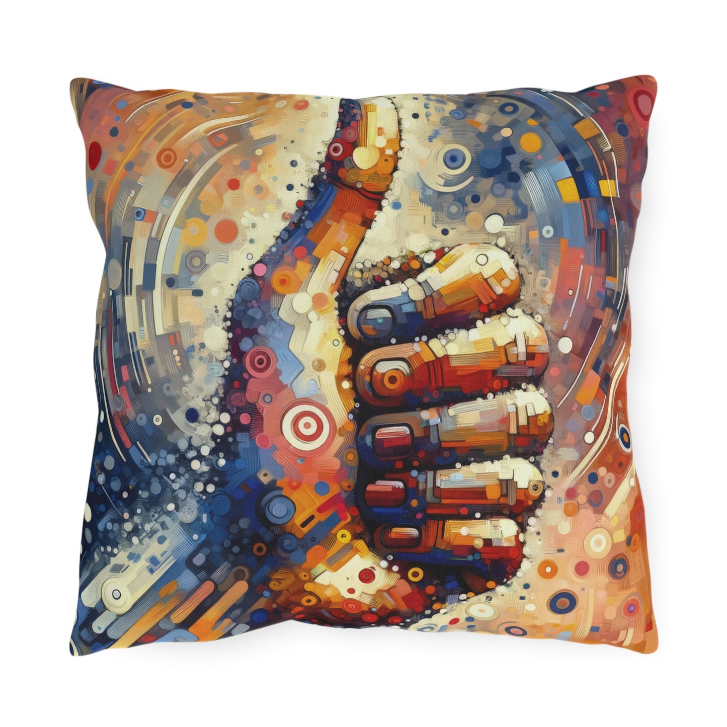 Digital Gratitude Nod Outdoor Pillows