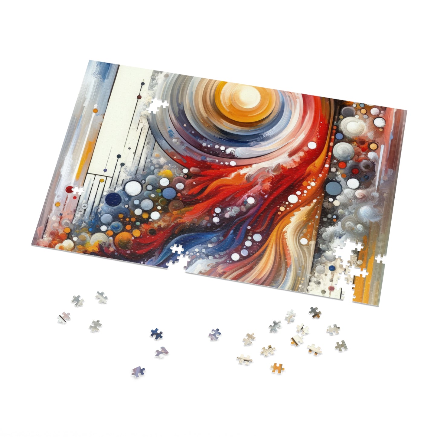 Harmonic Swirl Elegance Jigsaw Puzzle (30, 110, 252, 500,1000-Piece)