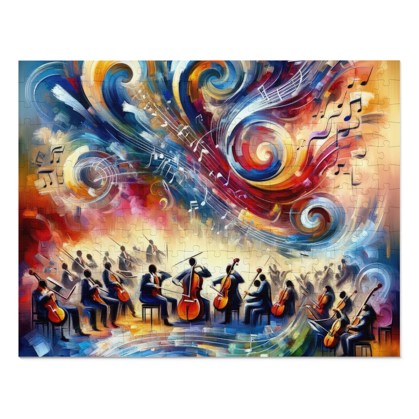 Vibrant Maestro Symphony Jigsaw Puzzle (30, 110, 252, 500,1000-Piece)