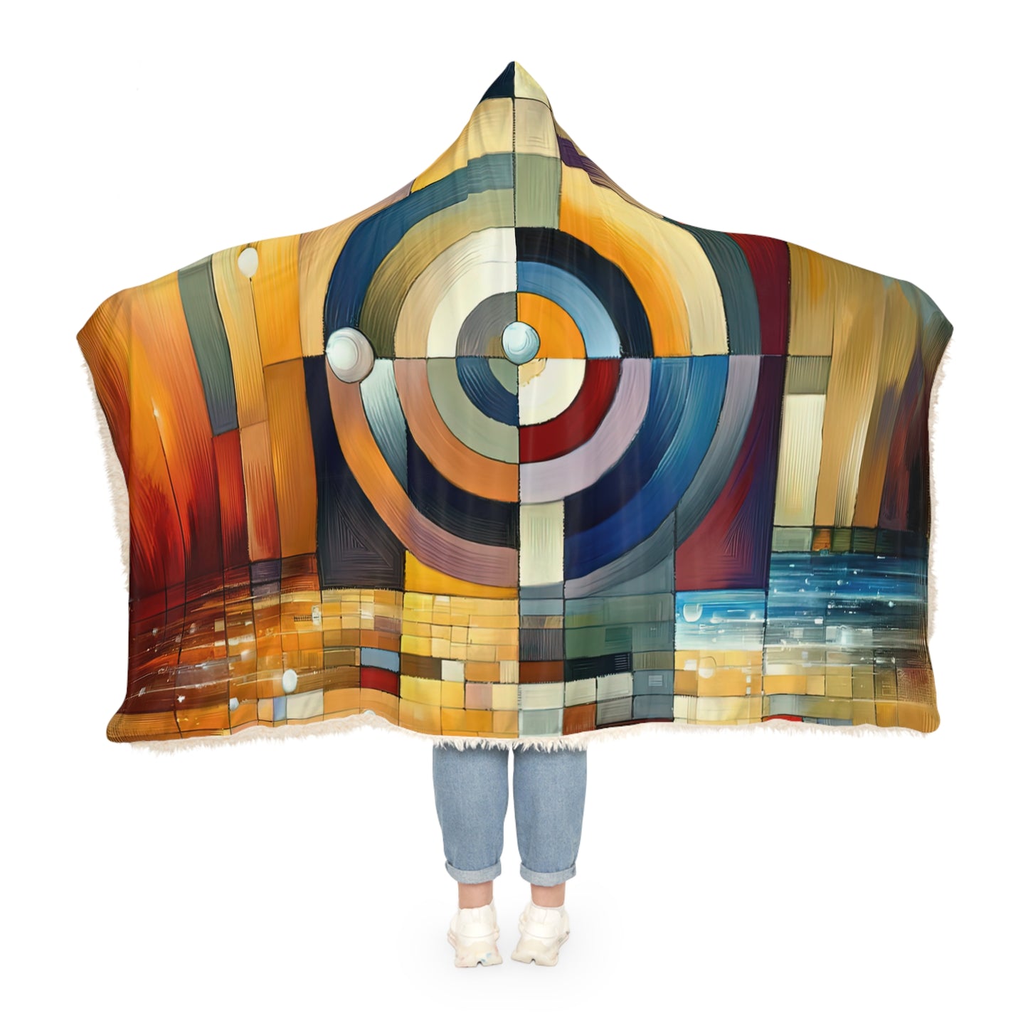 Oneness Through Tachism Snuggle Blanket
