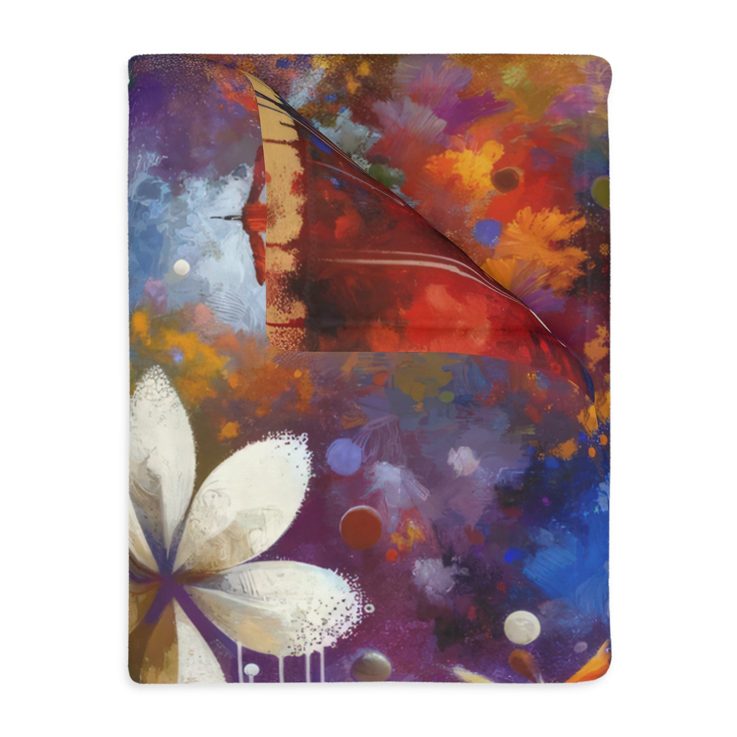 Inner Algorithm Synthesis Velveteen Microfiber Blanket (Two-sided print)