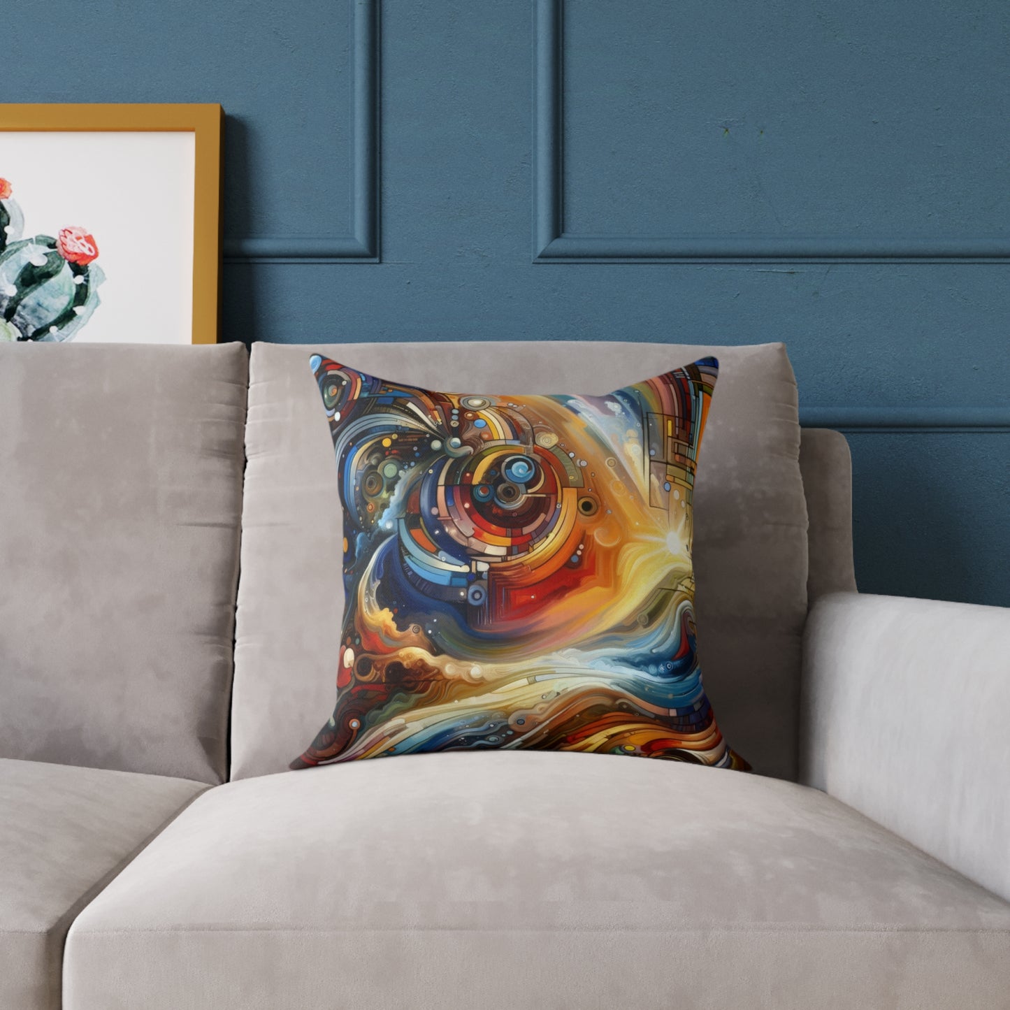 Ritualistic Growth Symphony Spun Polyester Pillow